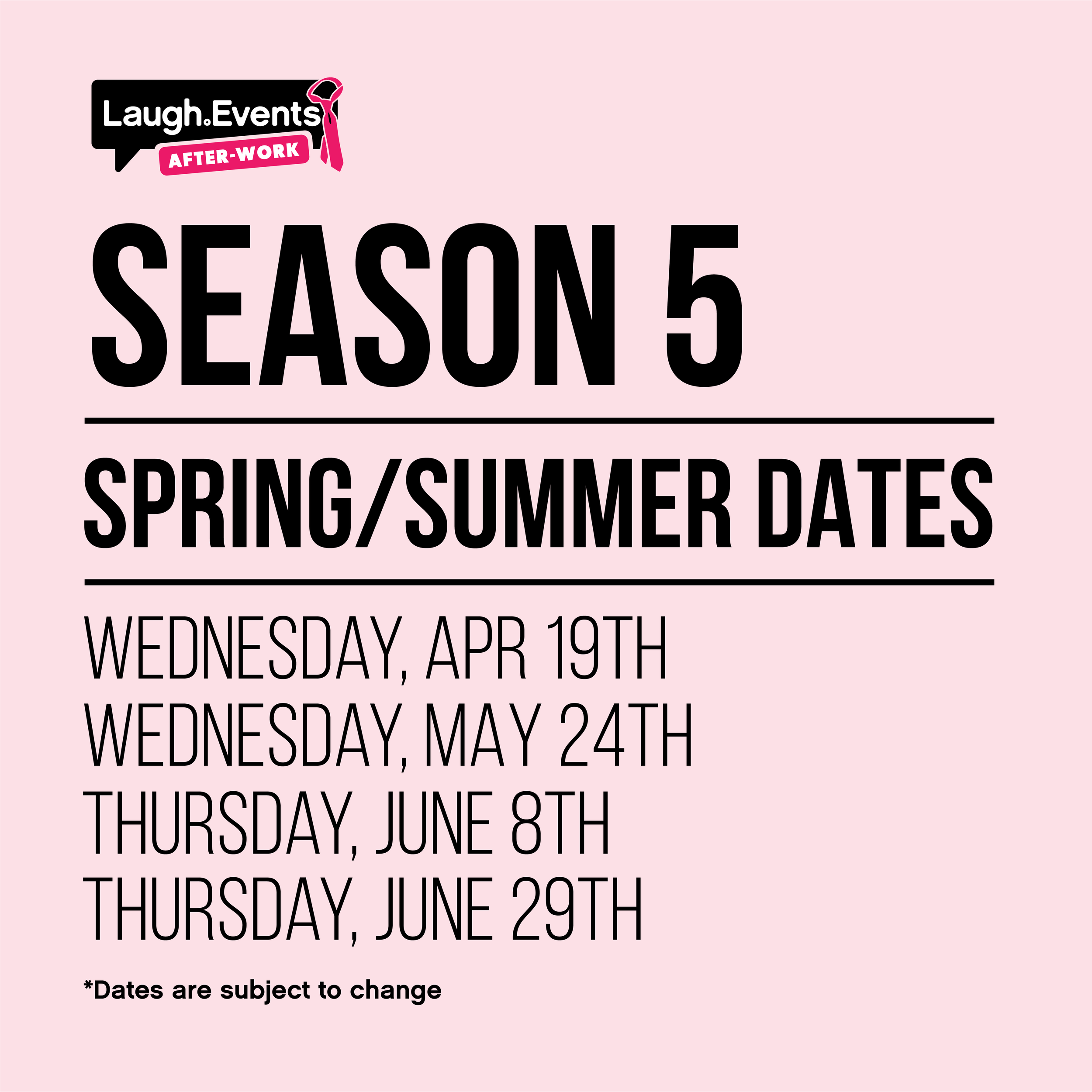 Announcing Laugh.Events After-Work Season 5