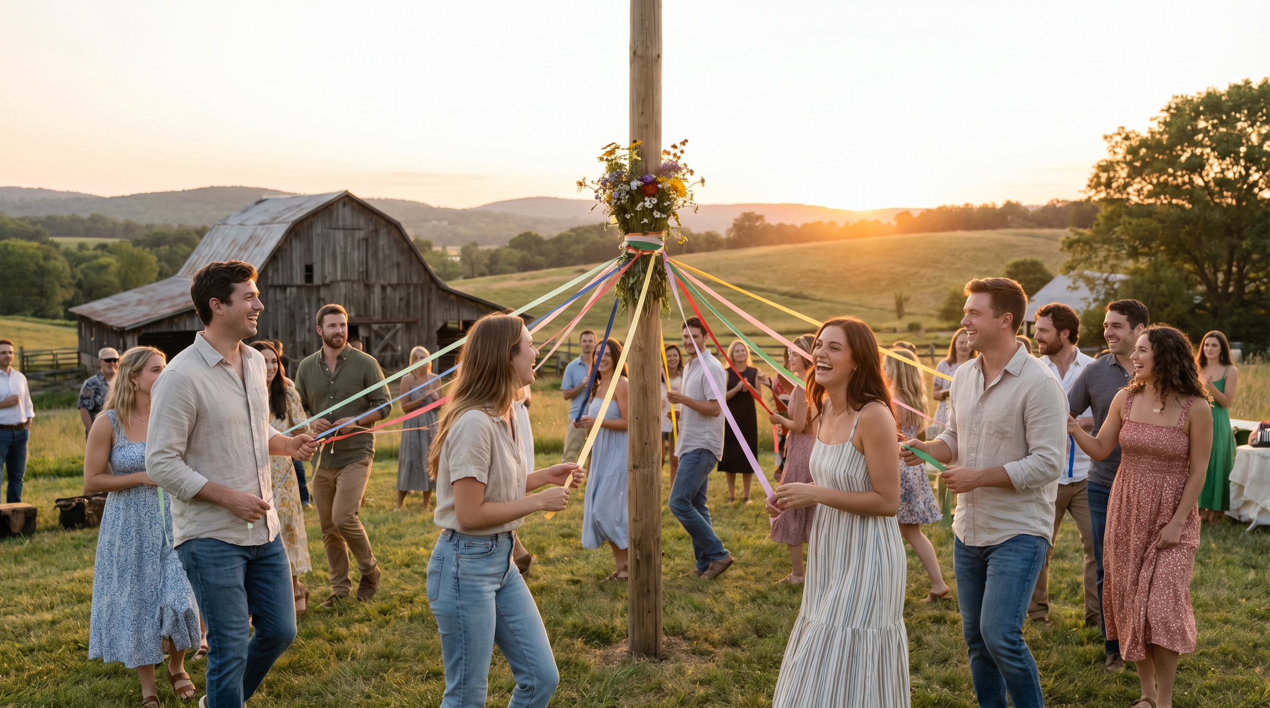 Maypole Sunset Dance Celebration.png