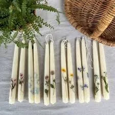 Pressed Flower Taper Candle Craft Kit