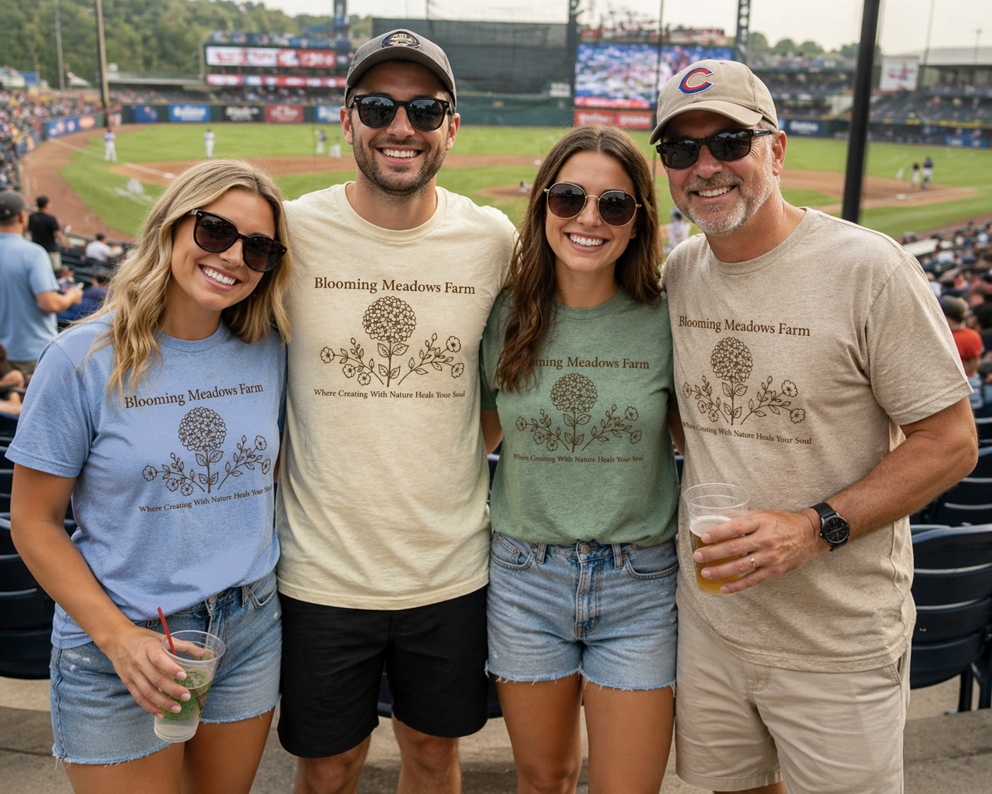 Blooming Meadows Farm Logo Tee