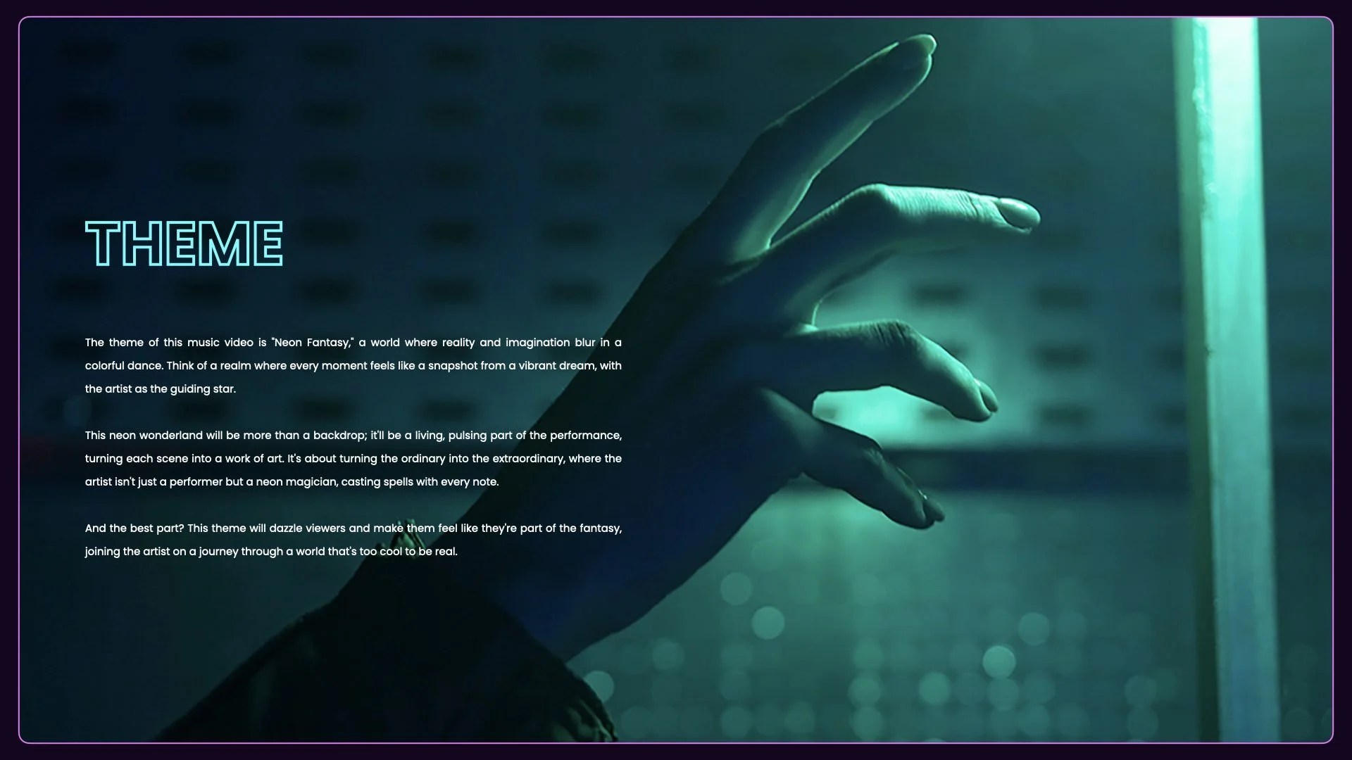 Music Video Treatment Template Luminous