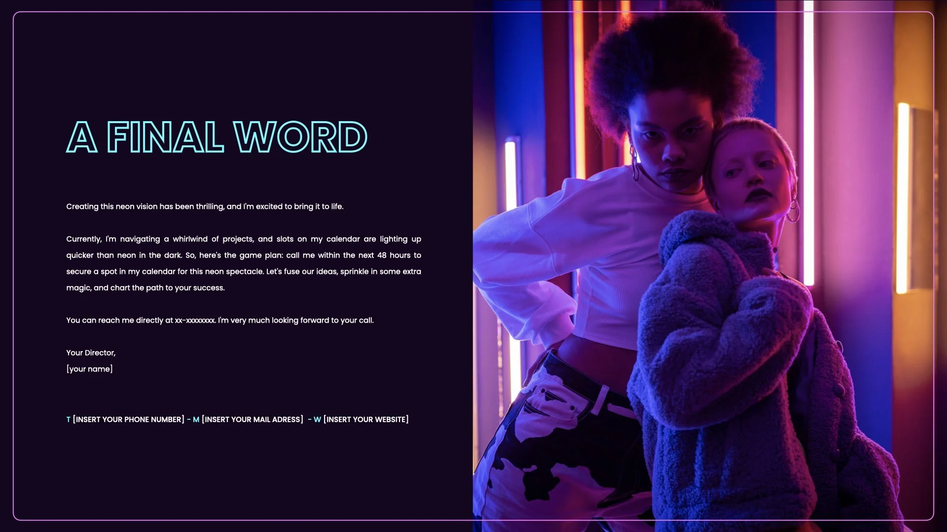 Music Video Treatment Template Luminous