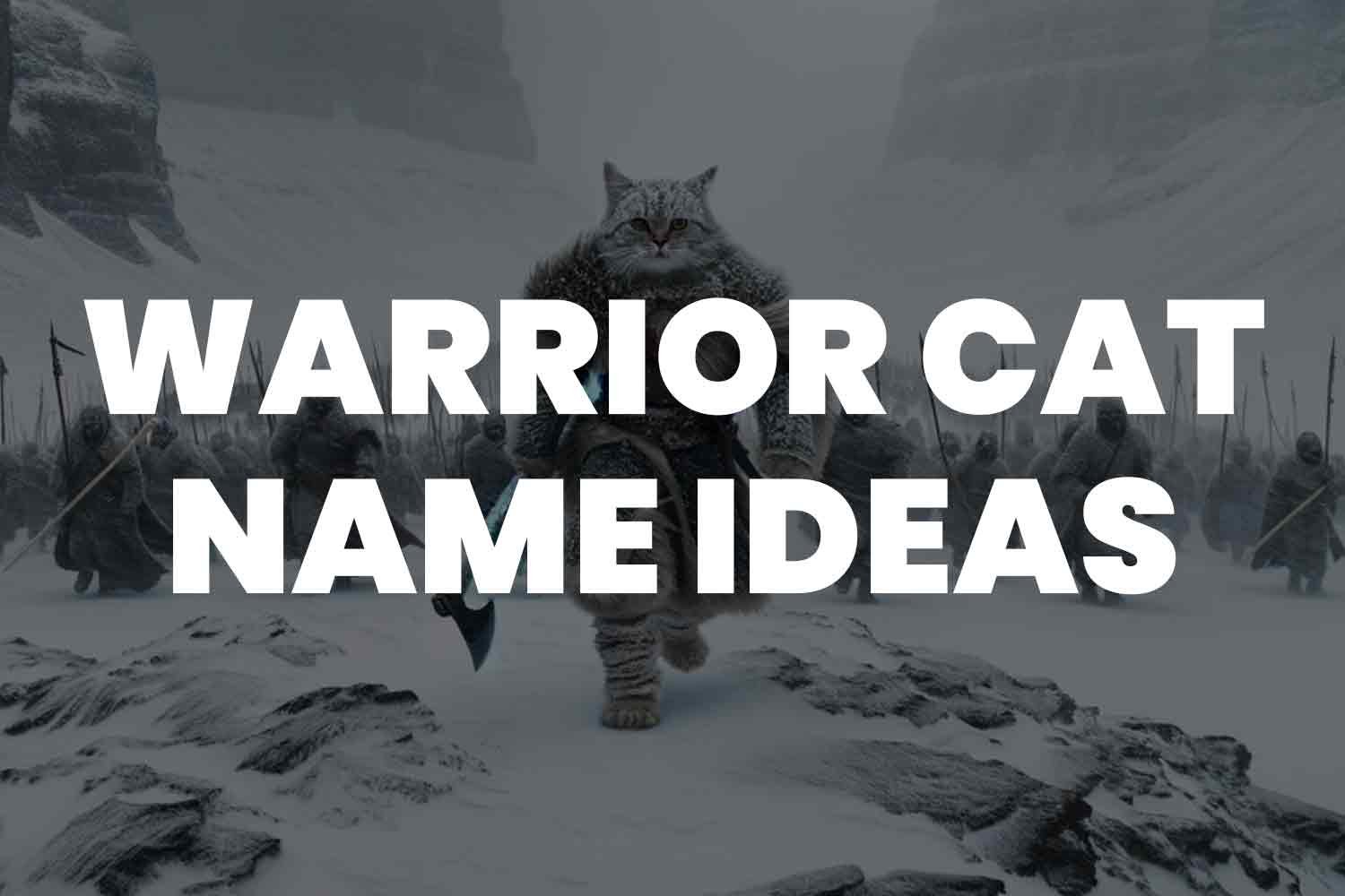 Warrior Cat Name Generator: Unique Names & Creative Inspiration