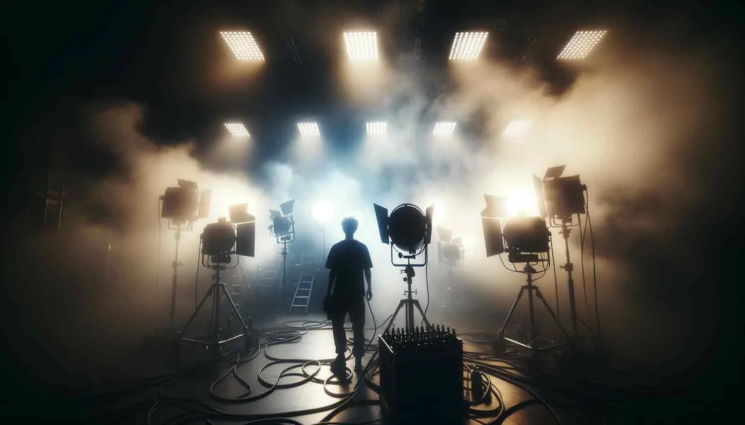 Gaffer On Film Set