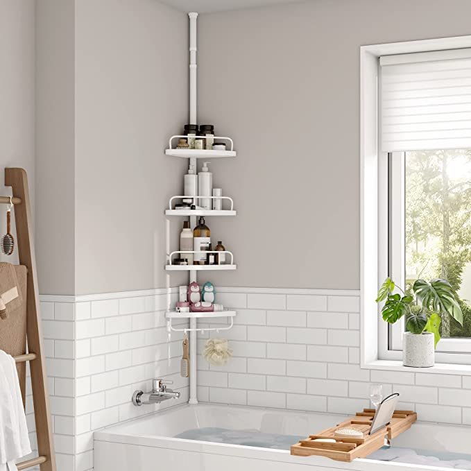 Adjustable Bathroom Corner Shelves