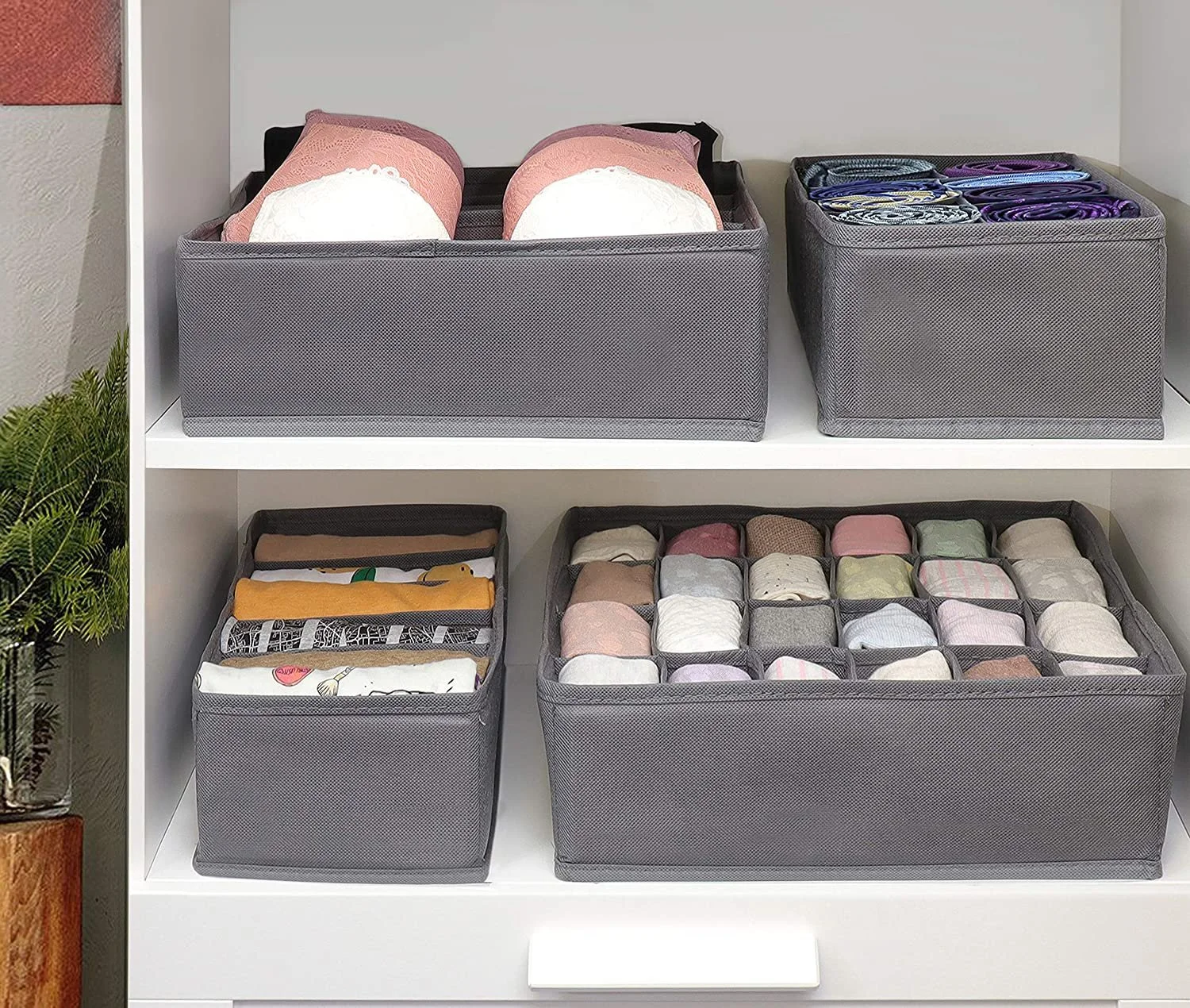 4 Piece Storage Compartments