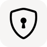 Simplified black and white icon of a calendar.