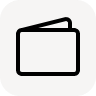 Simplified black and white icon of a calendar.
