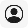 Simplified black and white icon of a person.