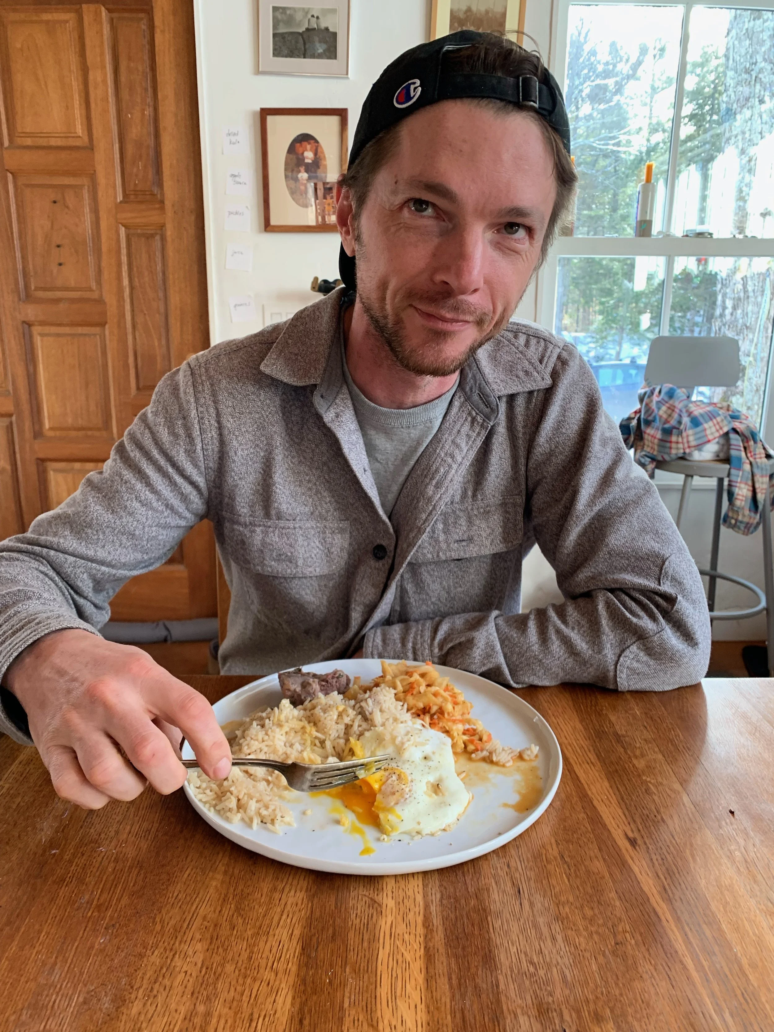 Tristan likes his eggs runny