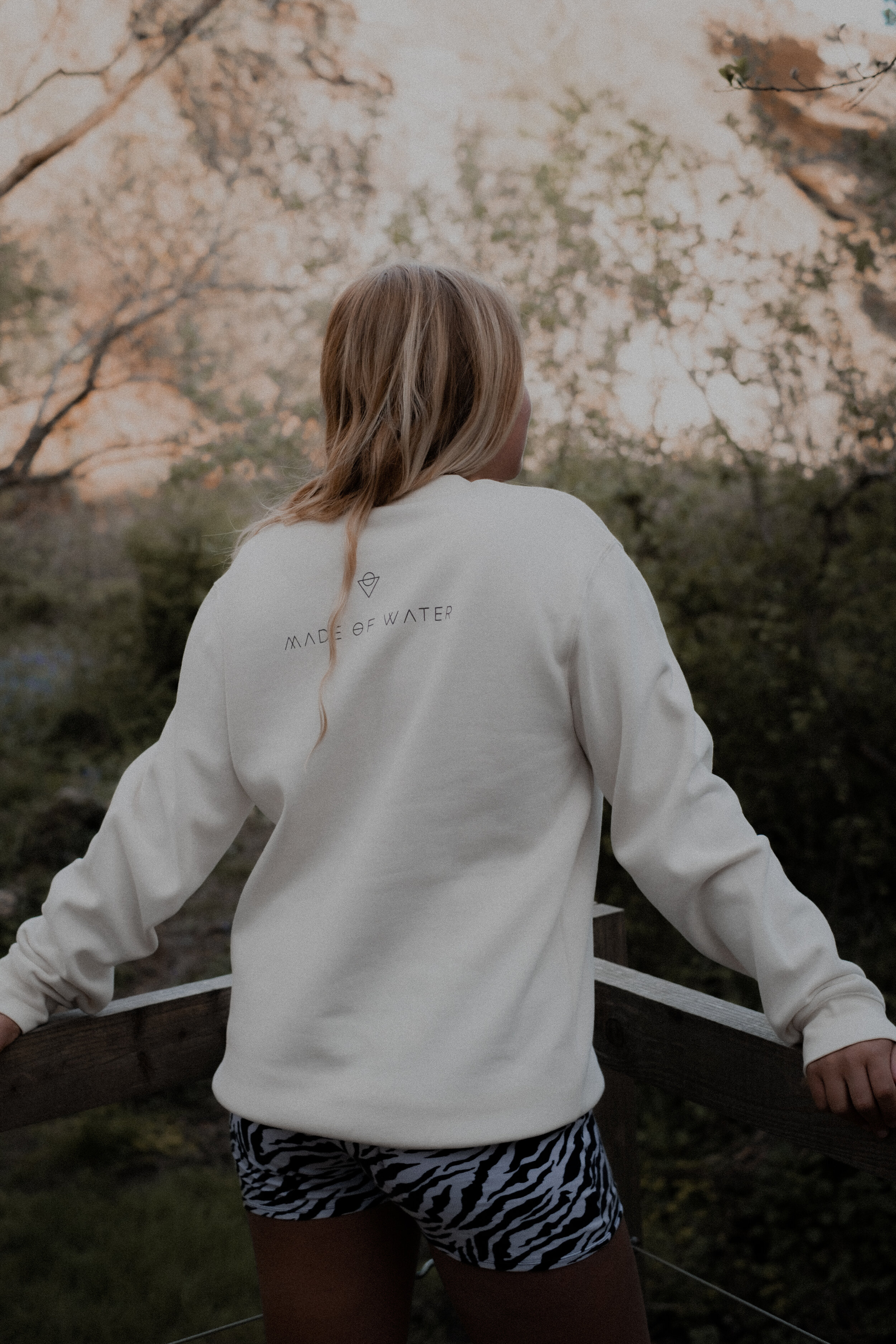 Made of Water | Crew Sweatshirt for Women - Cream - Cotton & Recycled Polyester