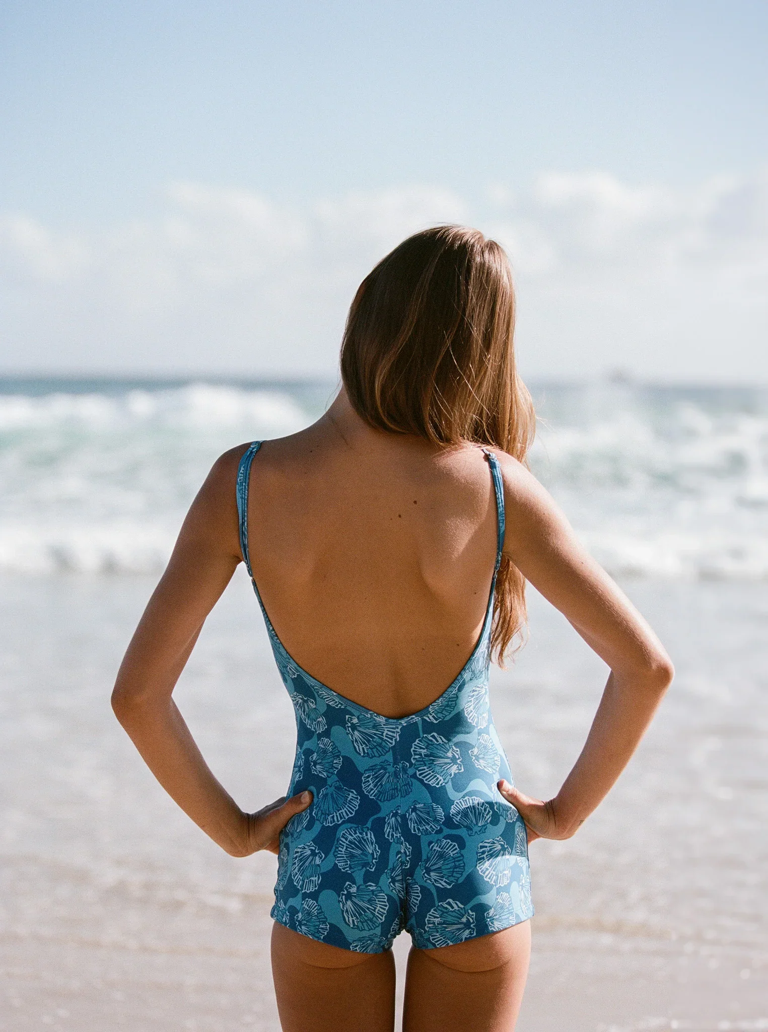 Sunward Bound Pacific Shell - Boyleg One Piece Swimsuit