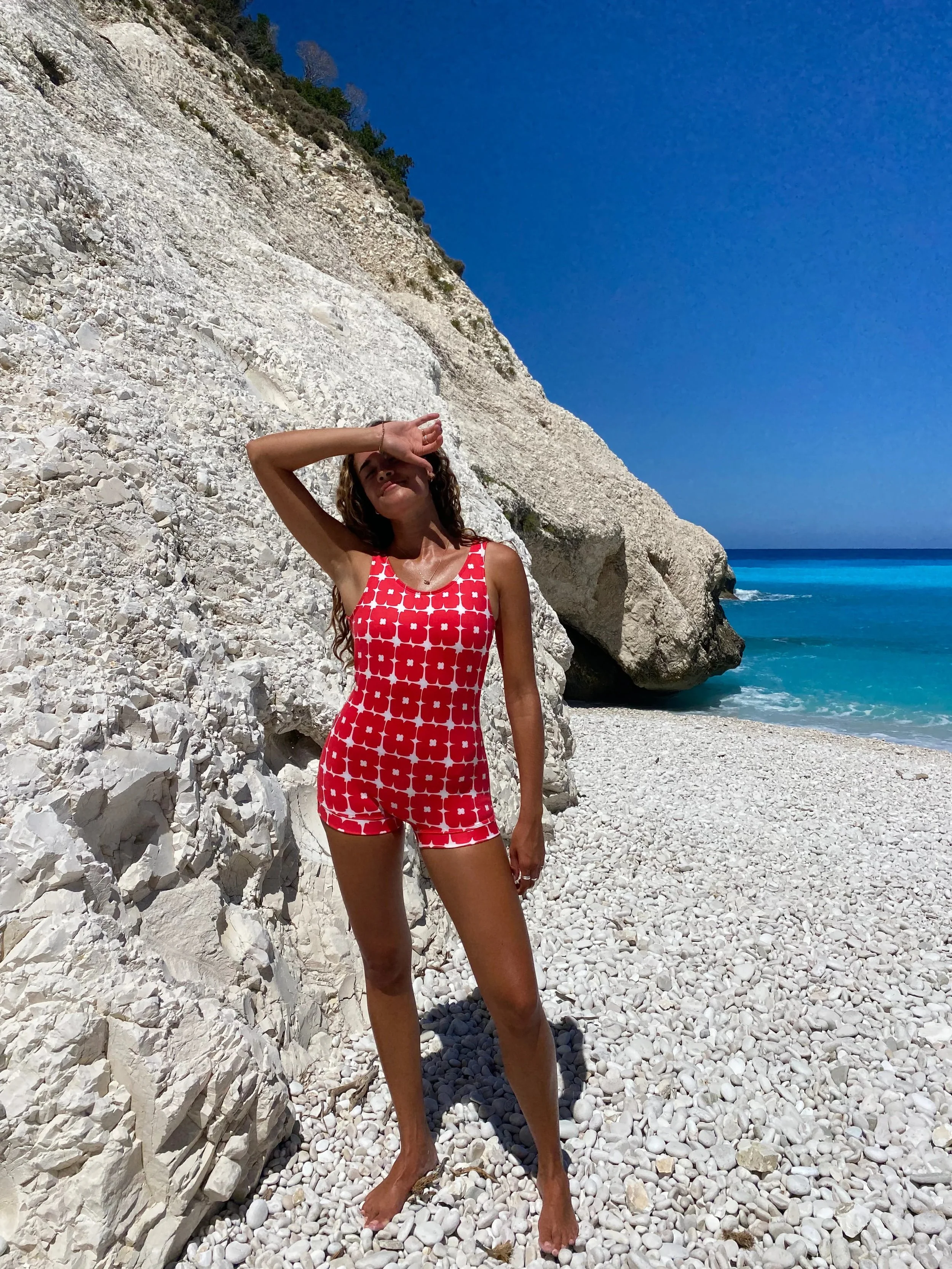 Winki Lola Cherry - Boyleg 1mm Neoprene One Piece Swimsuit