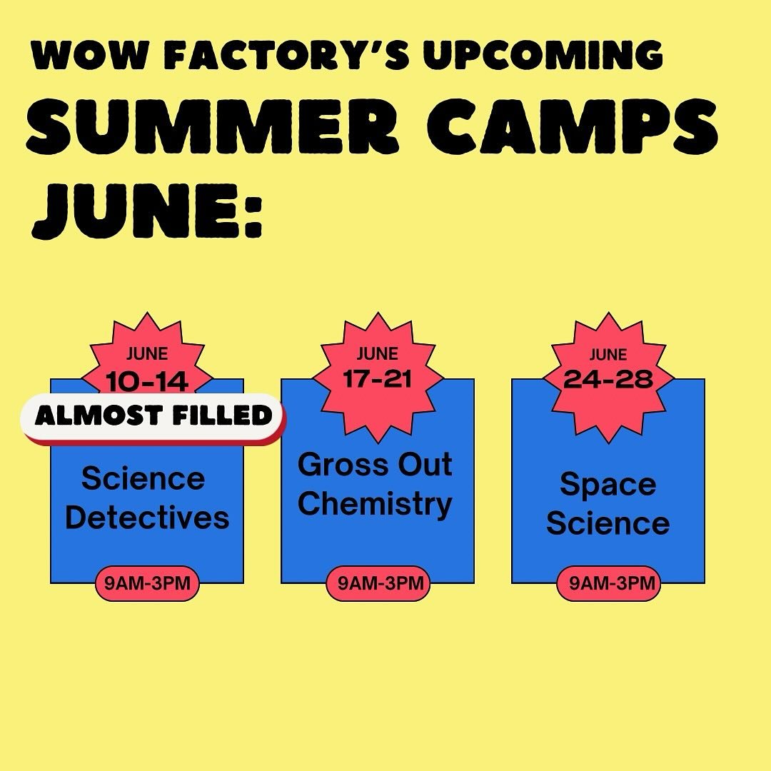 It&rsquo;s almost here! Our Science Detectives camp is the first camp to kick off summer. Get registered before it fills up. A week filled with lots of clues and riddles and experiments, this camp will have your little scientist thinking!