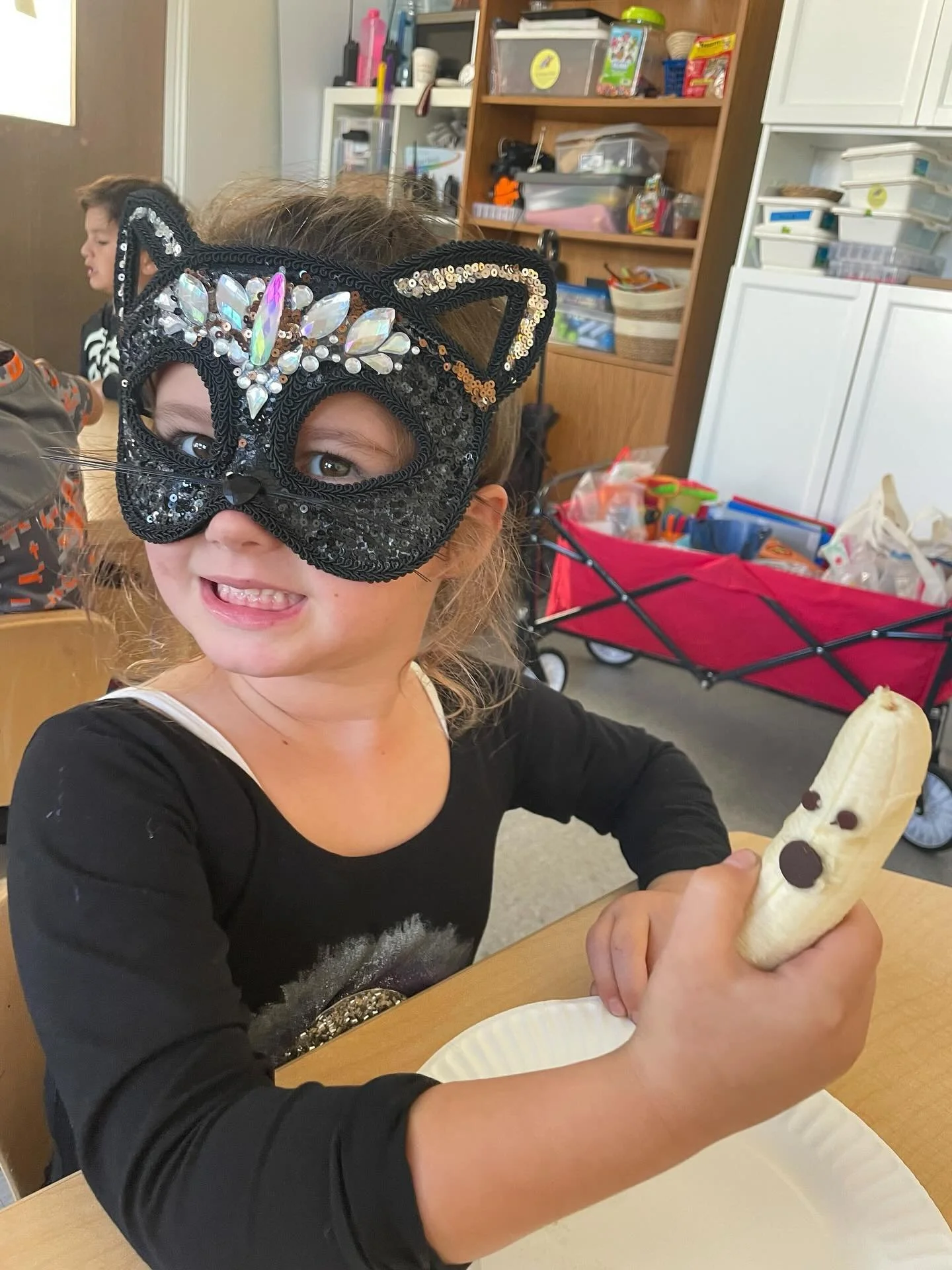 Grant STEAM Club - How cute are these ghost bananas at our Grant STEAM Club!