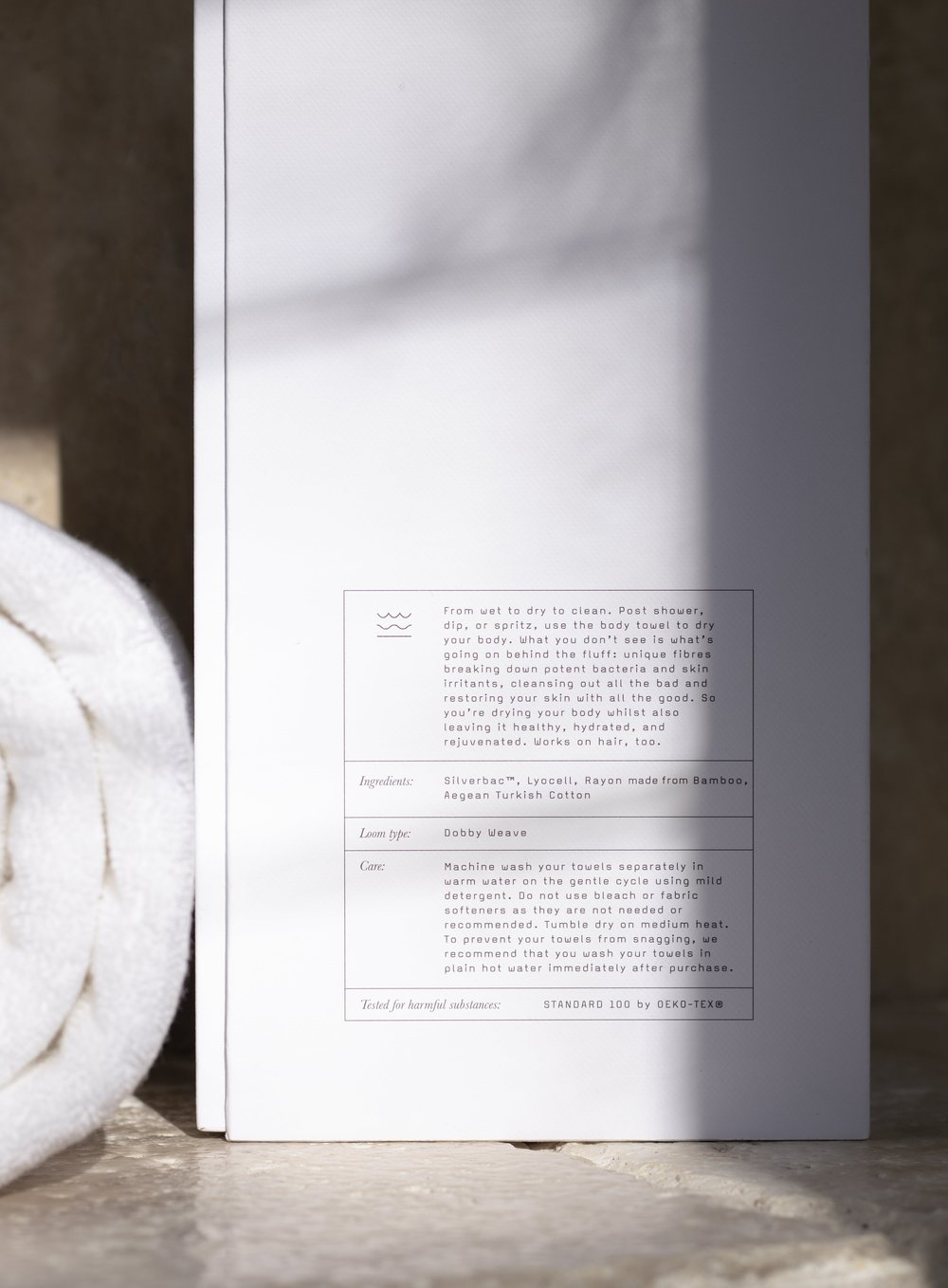 White Body Towel — Liliway Holistic Studio