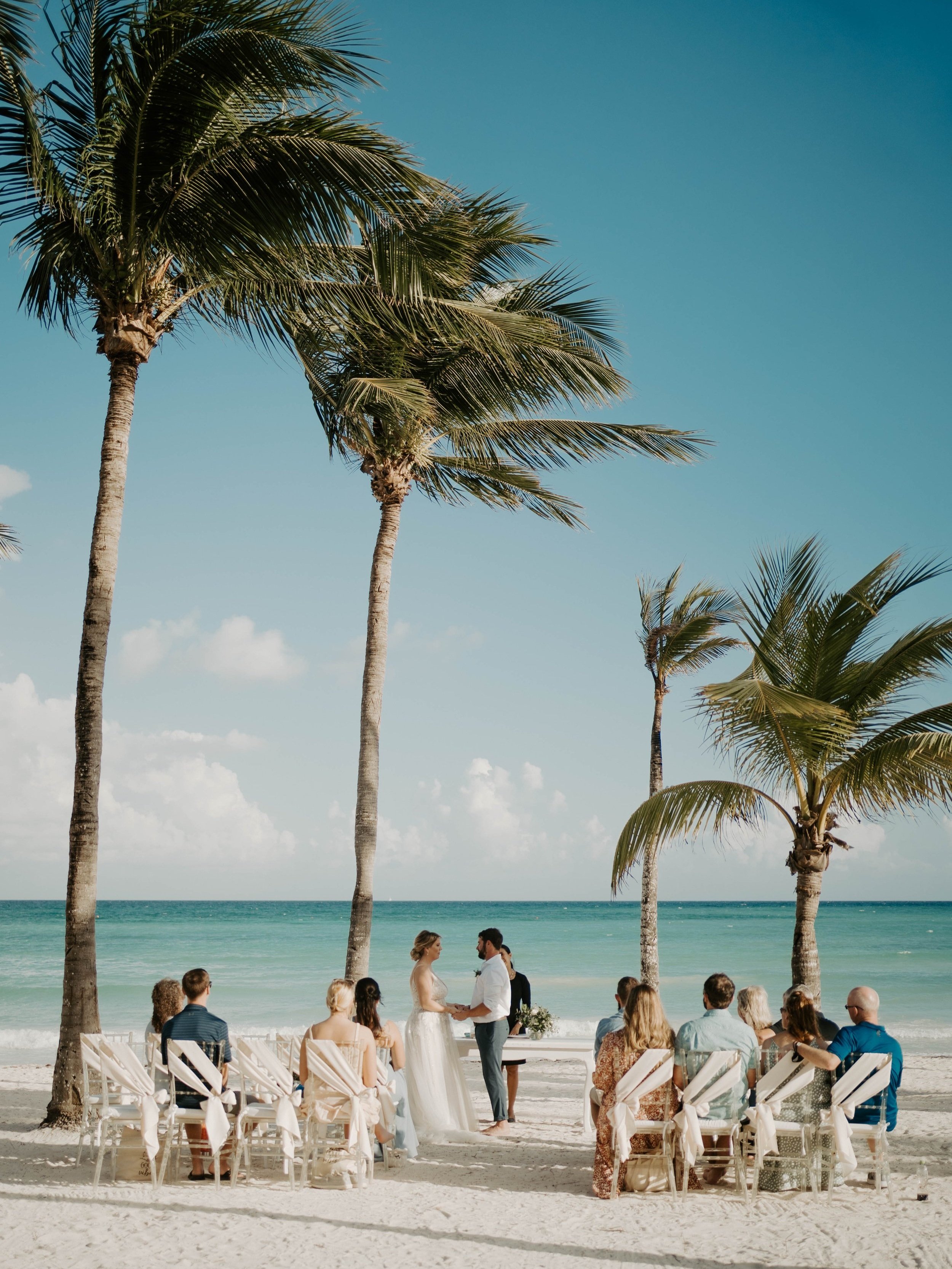 Cancun Beach Elopement Photography