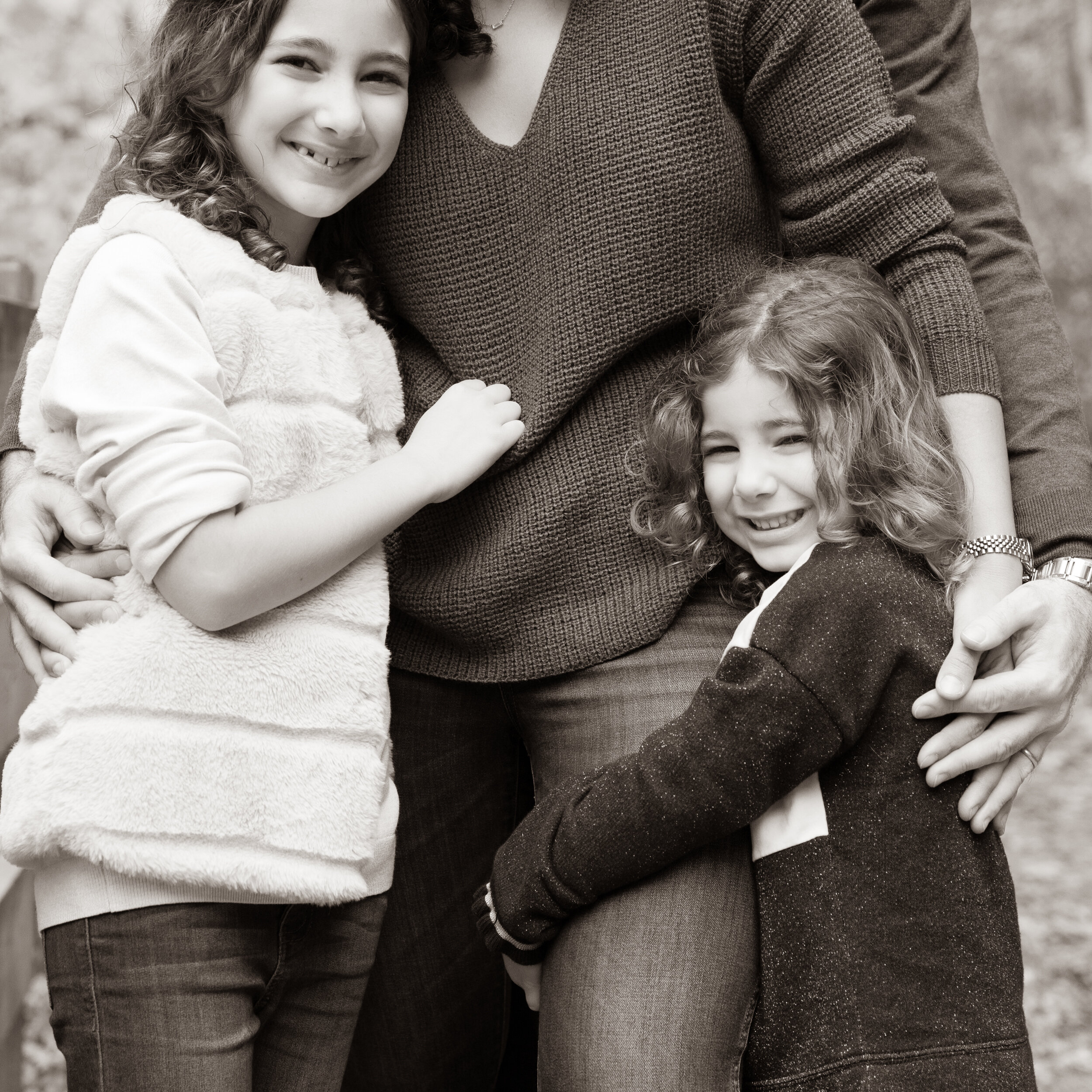 Family cuddles