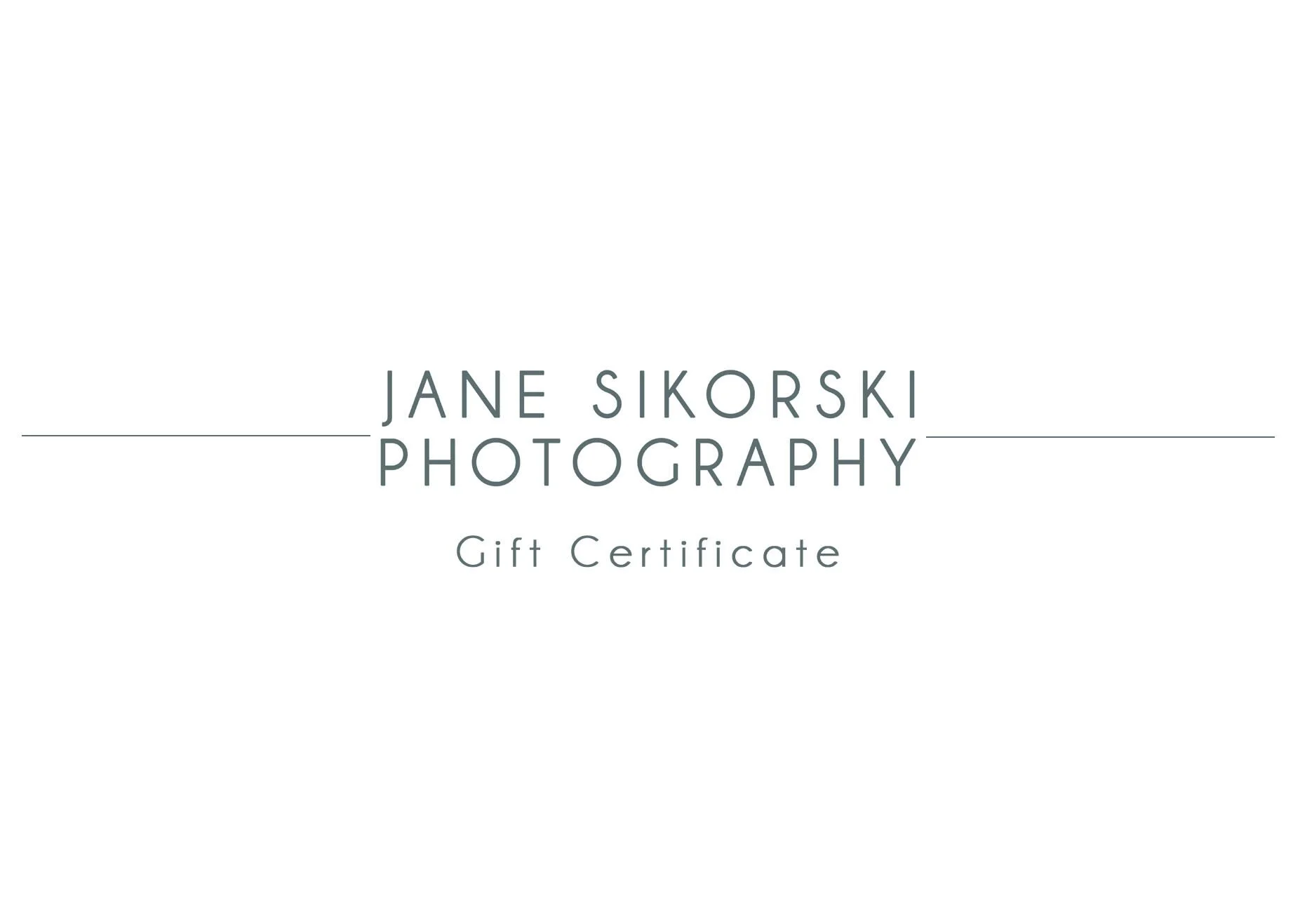 Gift certificates now available