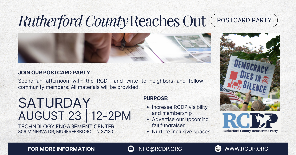 RuCo Reaches Out: Postcard Party