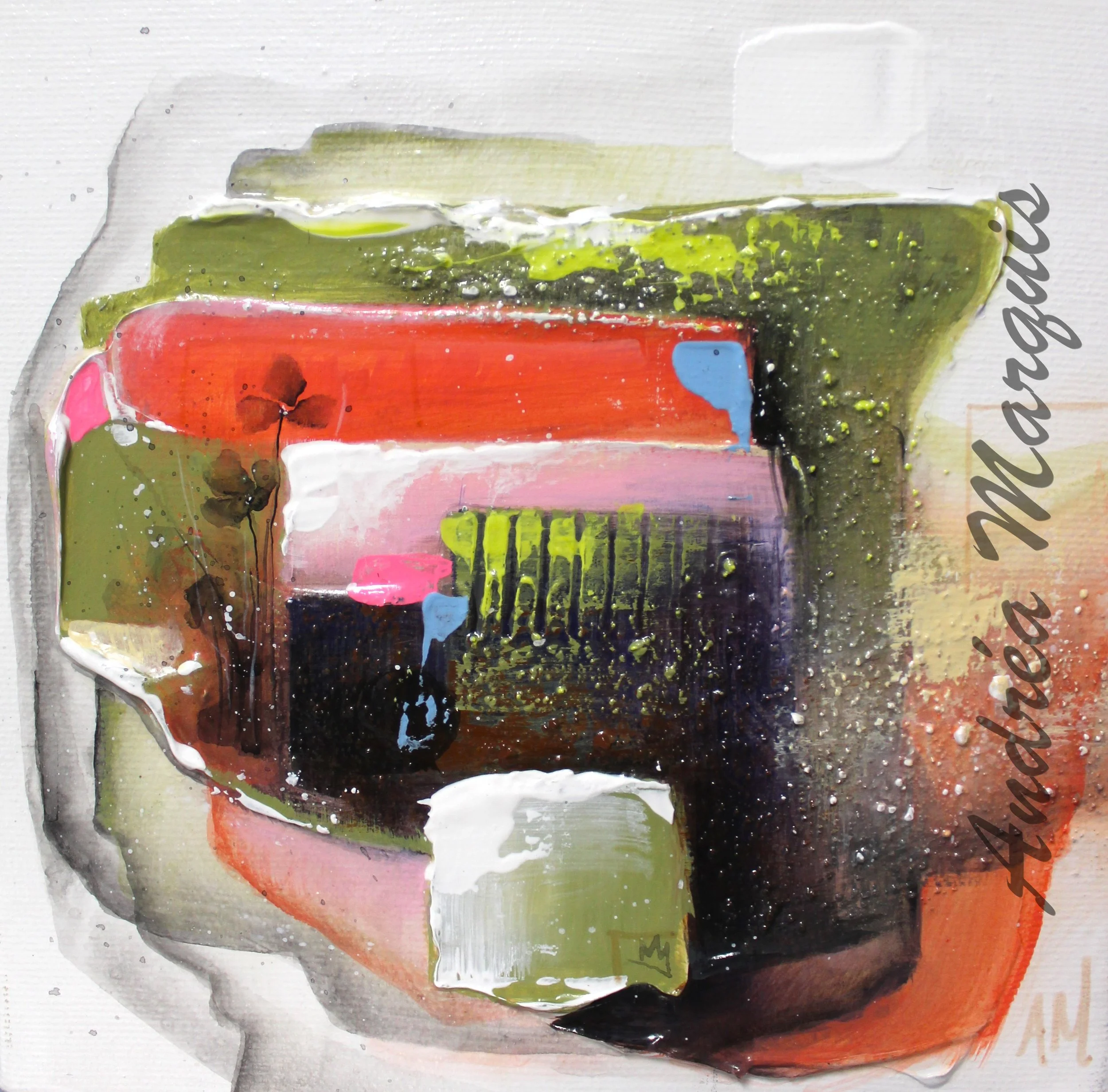 Léger comme une fleur 6''x 6''