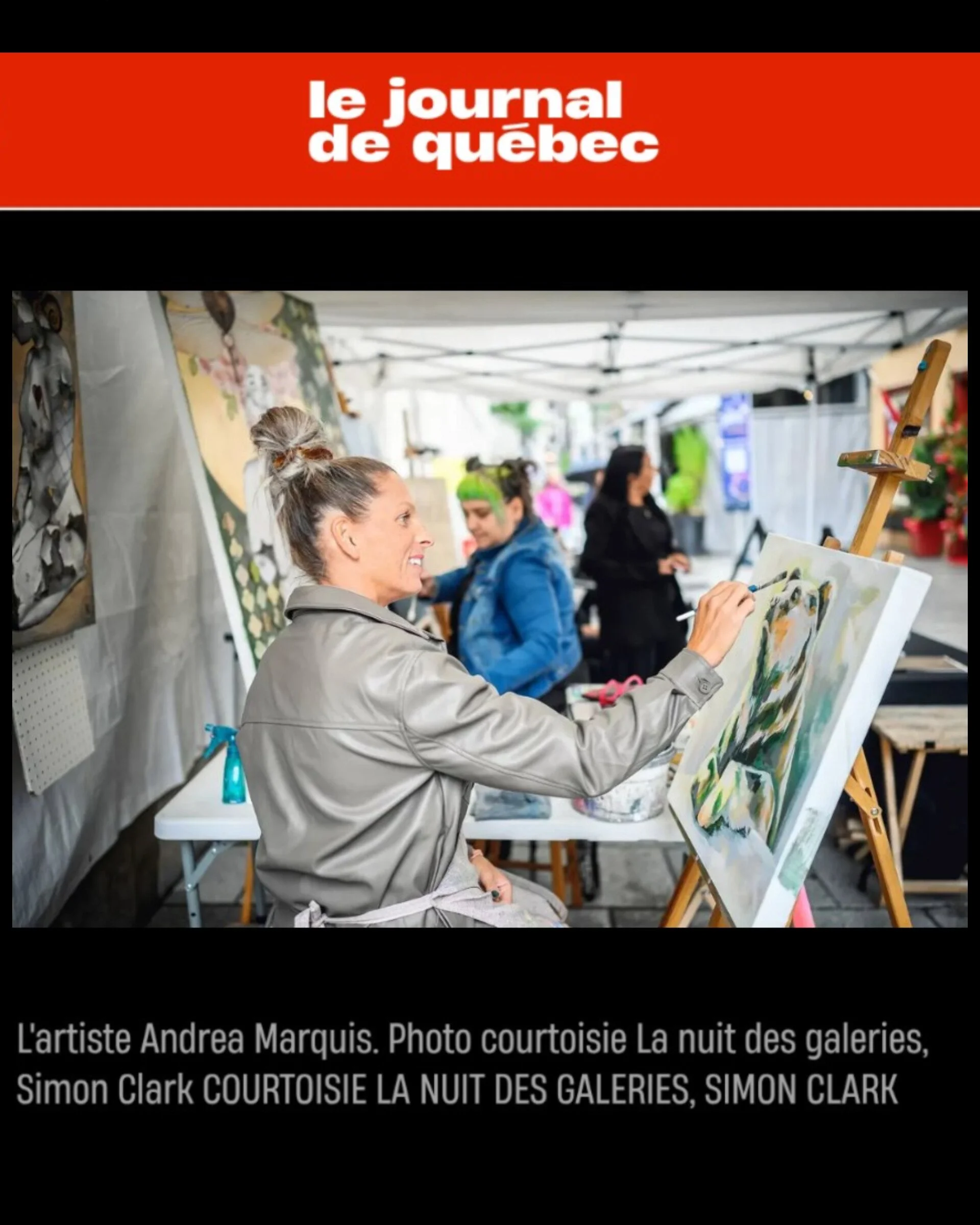 Journal de Québec, événement Nuit des Galeries, septembre 2025