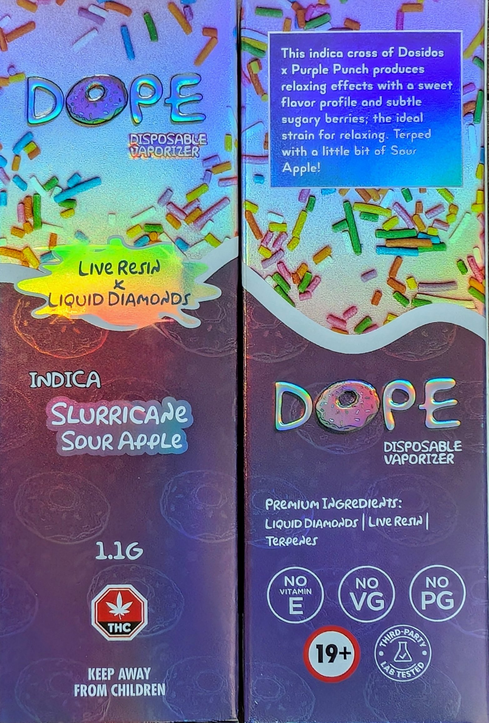 SLURRICANE SOUR APPLE - DOPE 1.1G VAPE