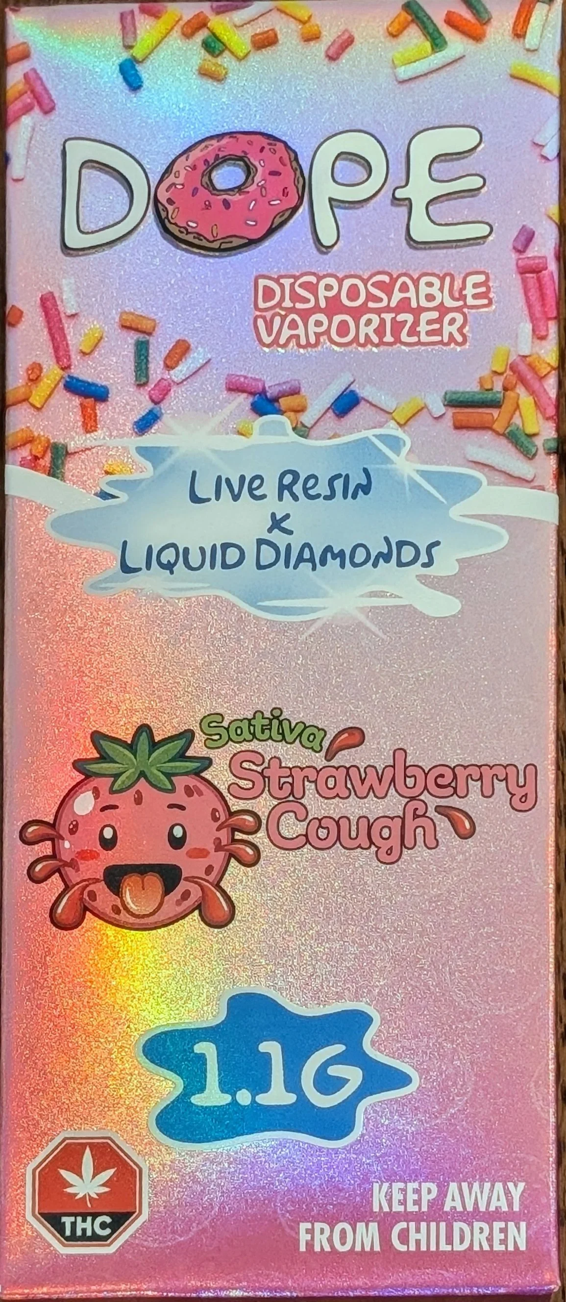 STRAWBERRY COUGH - DOPE 1.1G VAPE **NEW & IMPROVED**
