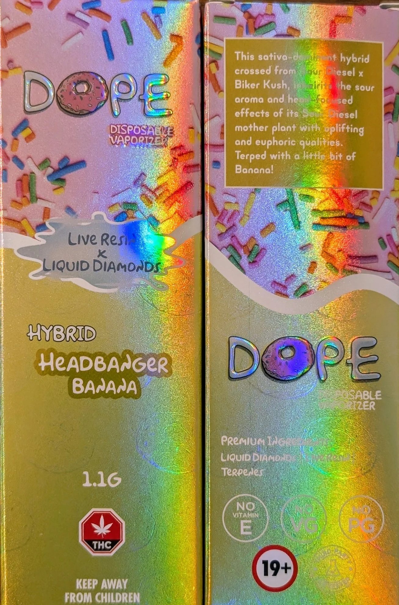 HEADBANGER BANANA - DOPE 1.1G VAPE