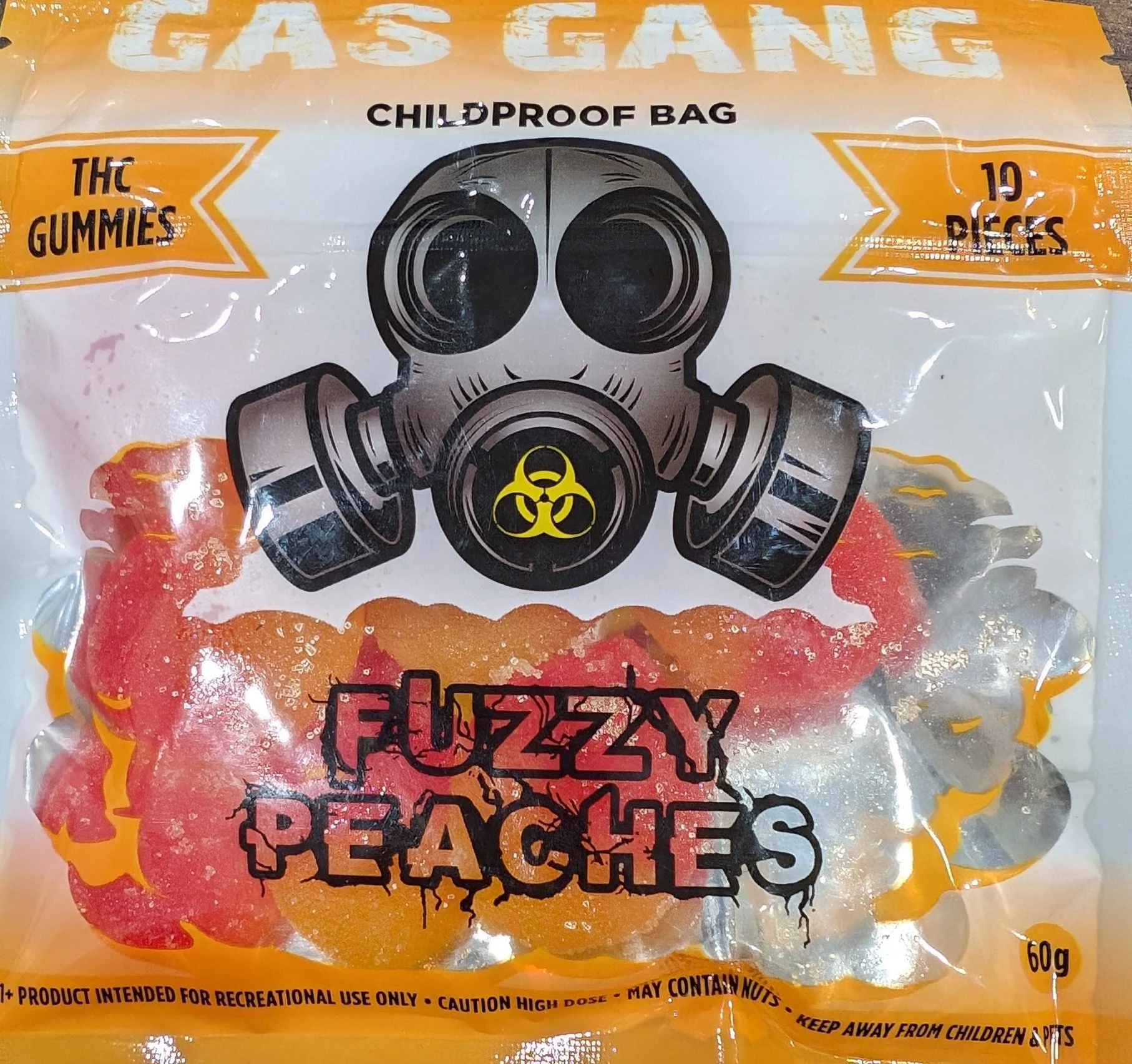 FUZZY PEACH - GAS GANG GUMMIES 1000MG