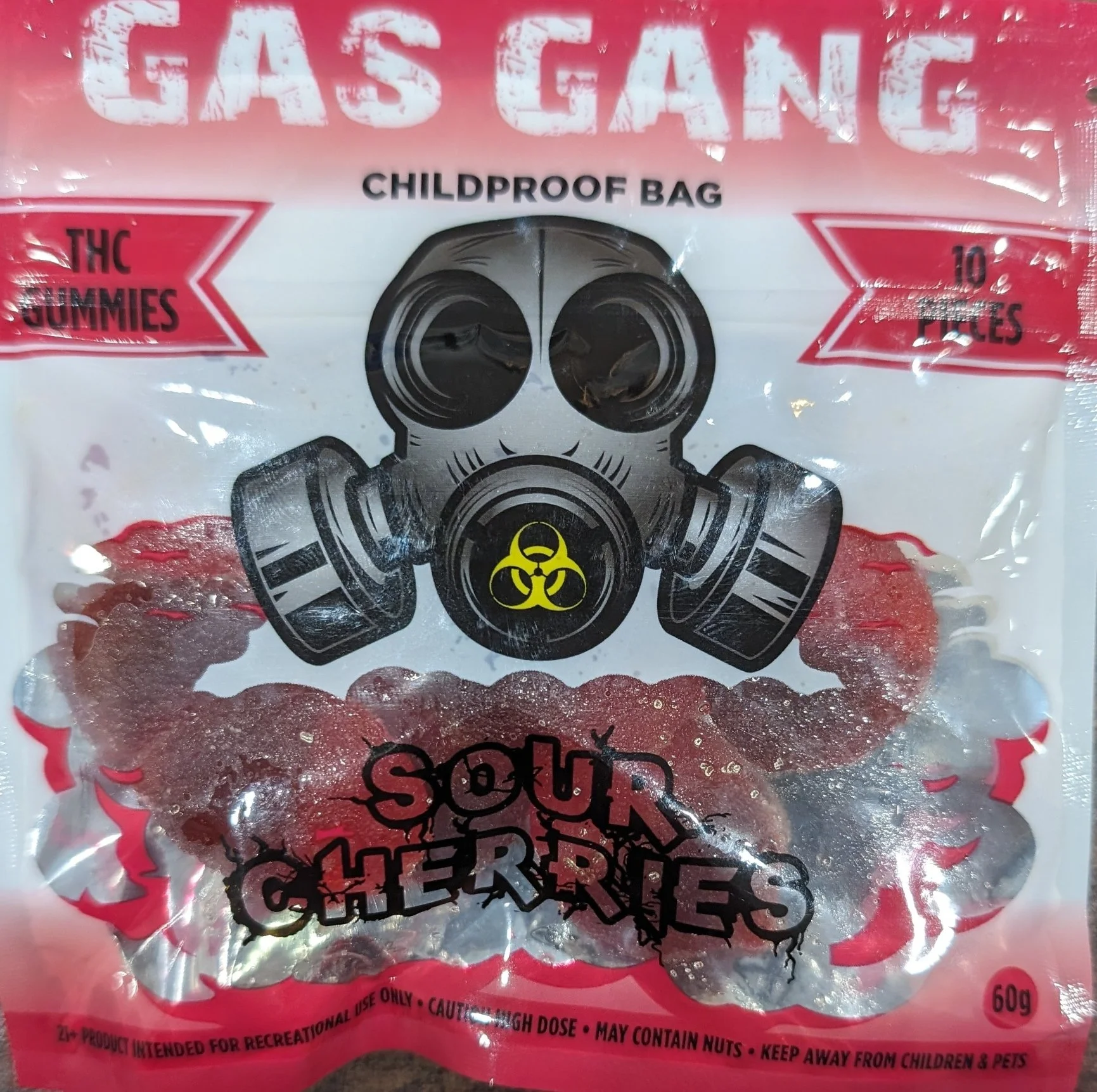 SOUR CHERRIES - GAS GANG GUMMIES 1000MG