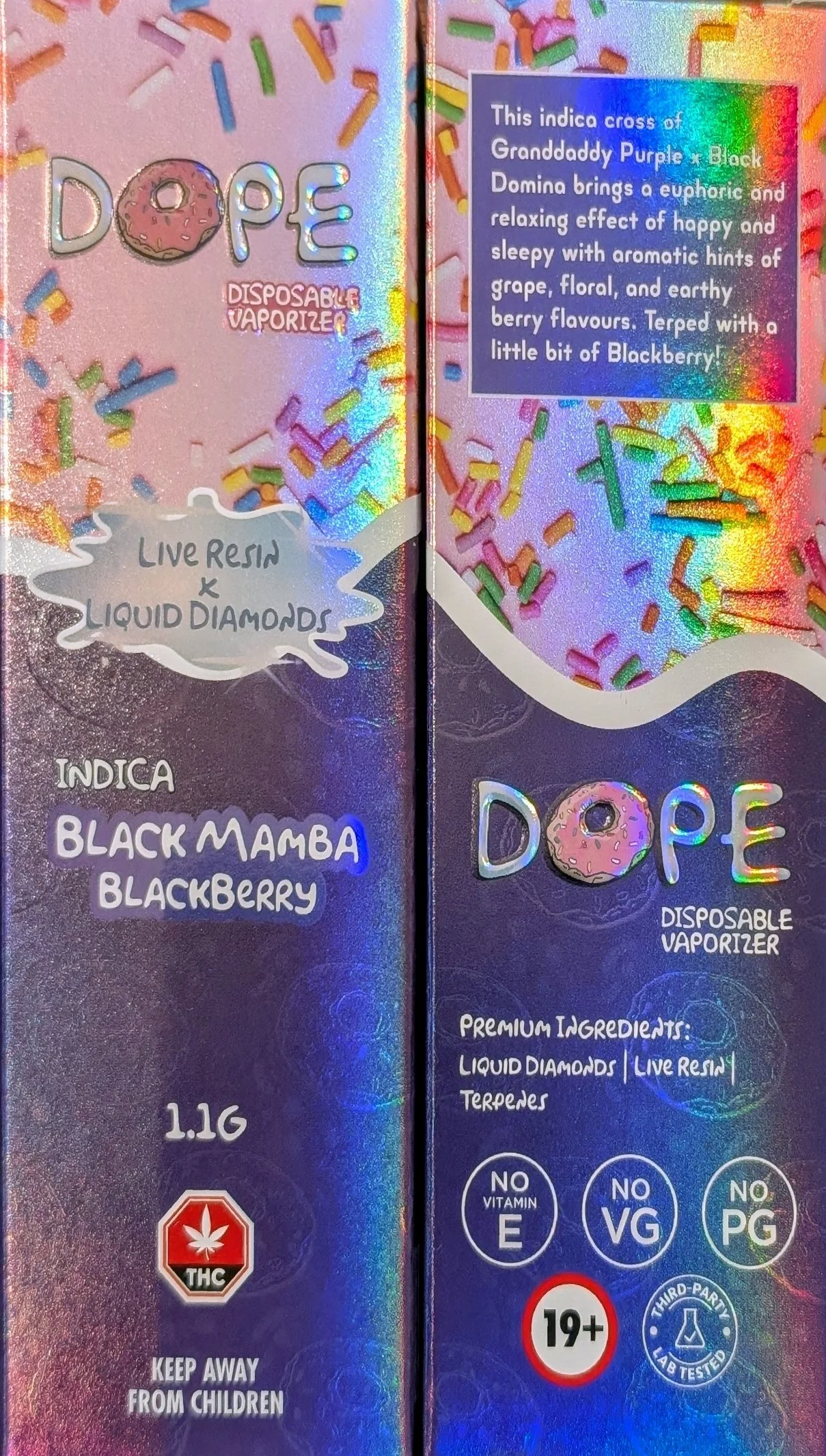 BLACK MAMBA BLACKBERRY - DOPE 1.1G VAPE