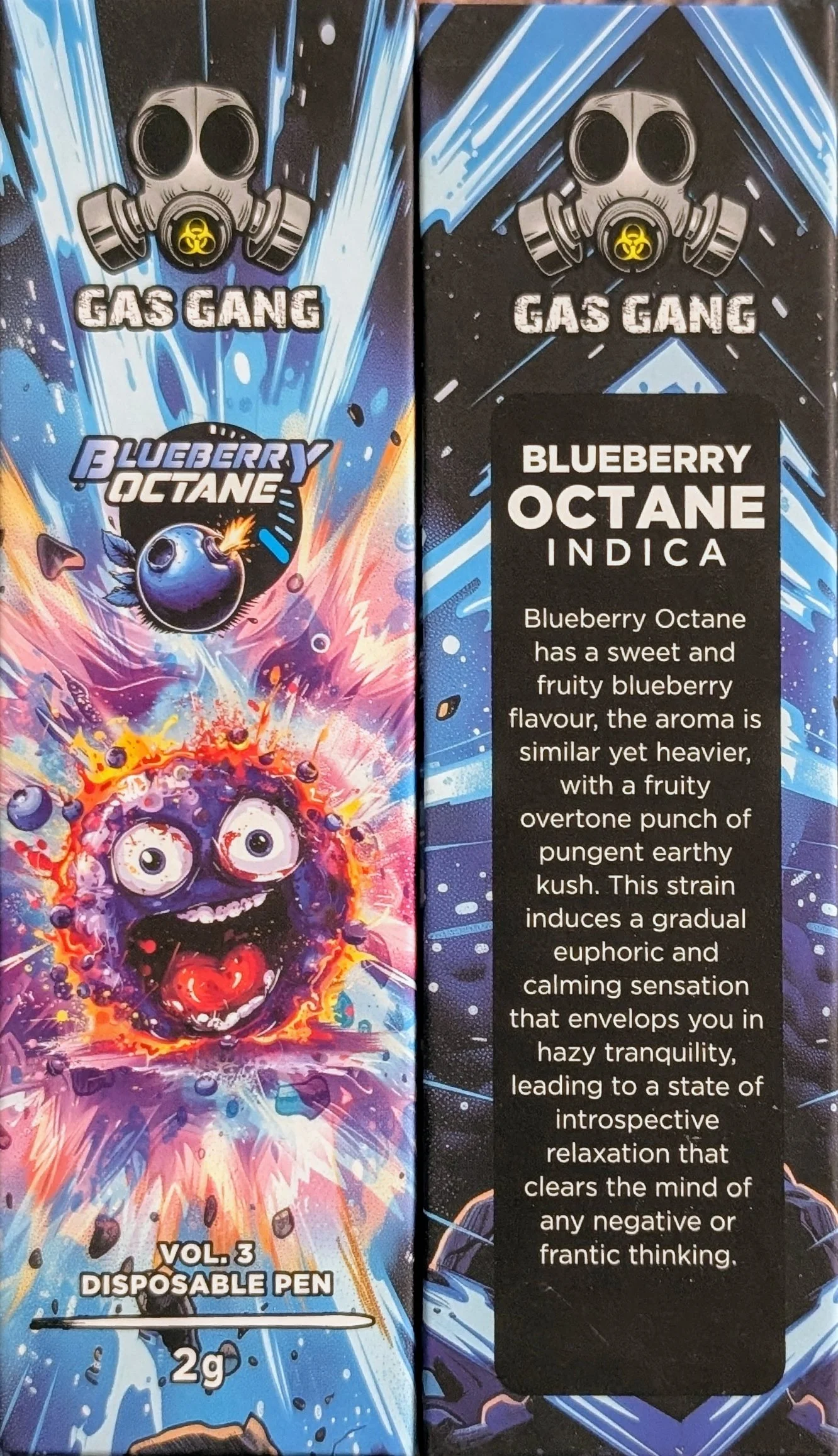 BLUEBERRY OCTANE - GAS GANG VAPE PENS (2G)