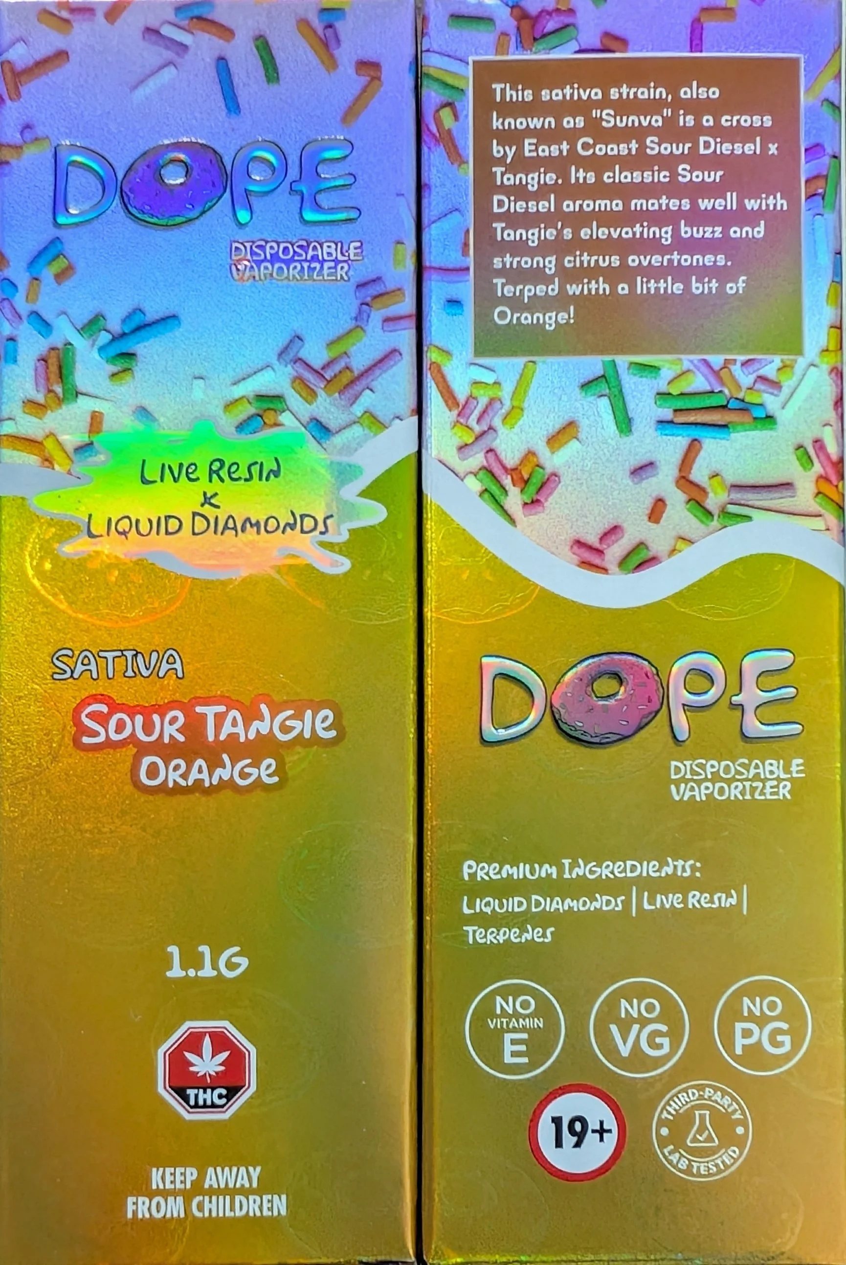 SOUR TANGIE ORANGE - DOPE 1.1G VAPE