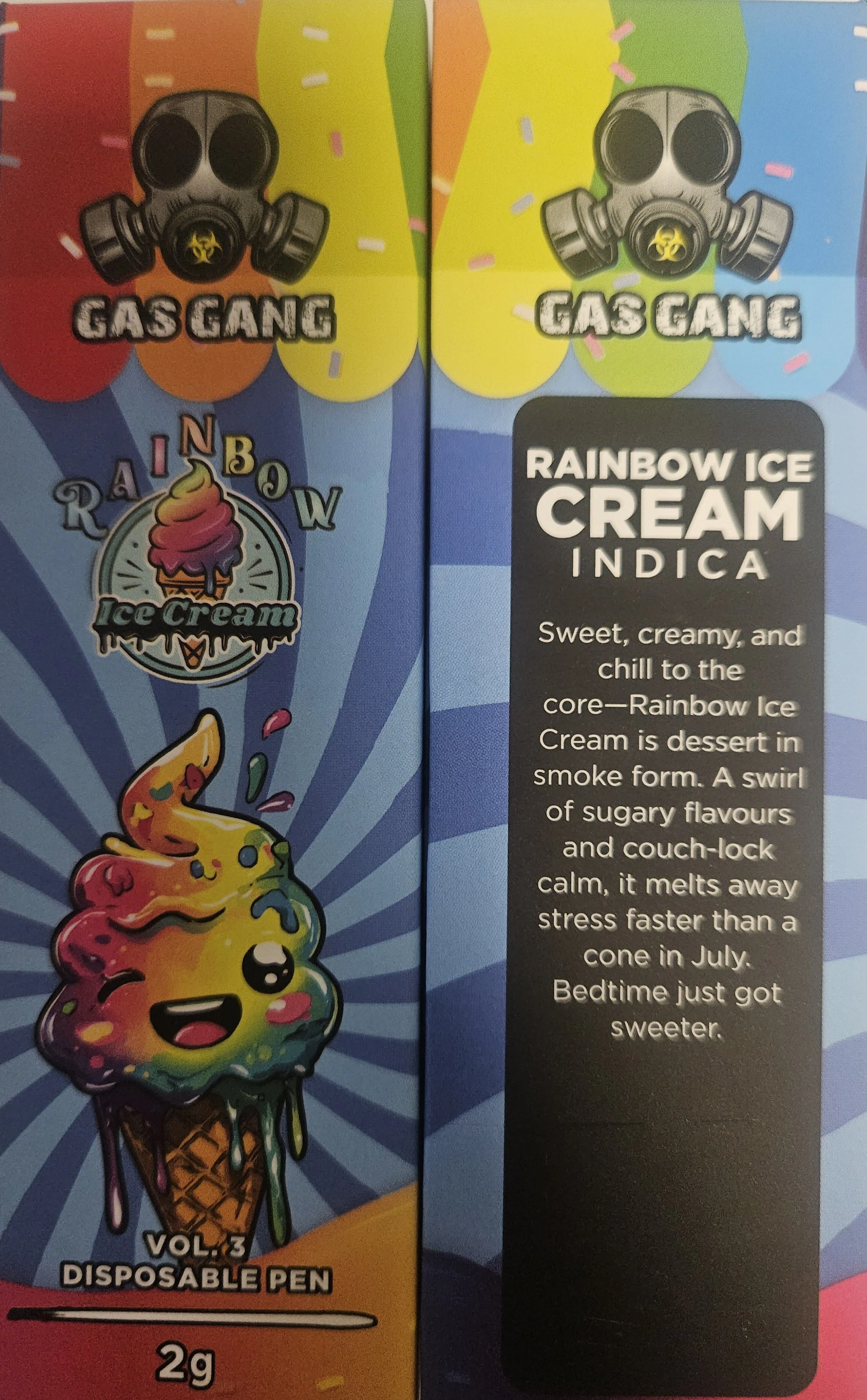 RAINBOW ICE CREAM  - GAS GANG VAPE PENS