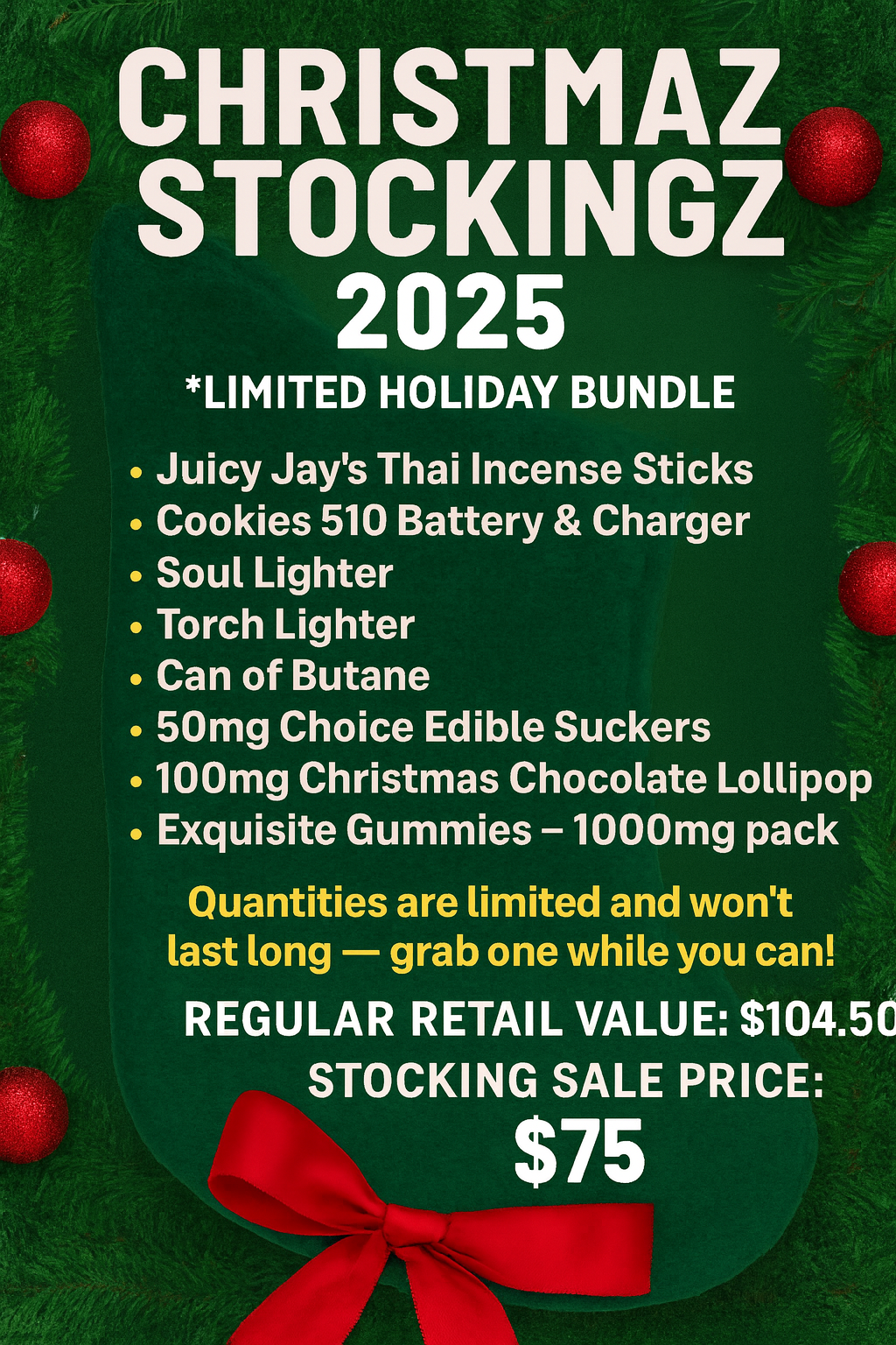CHRISTMAS STOCKINGS 2025