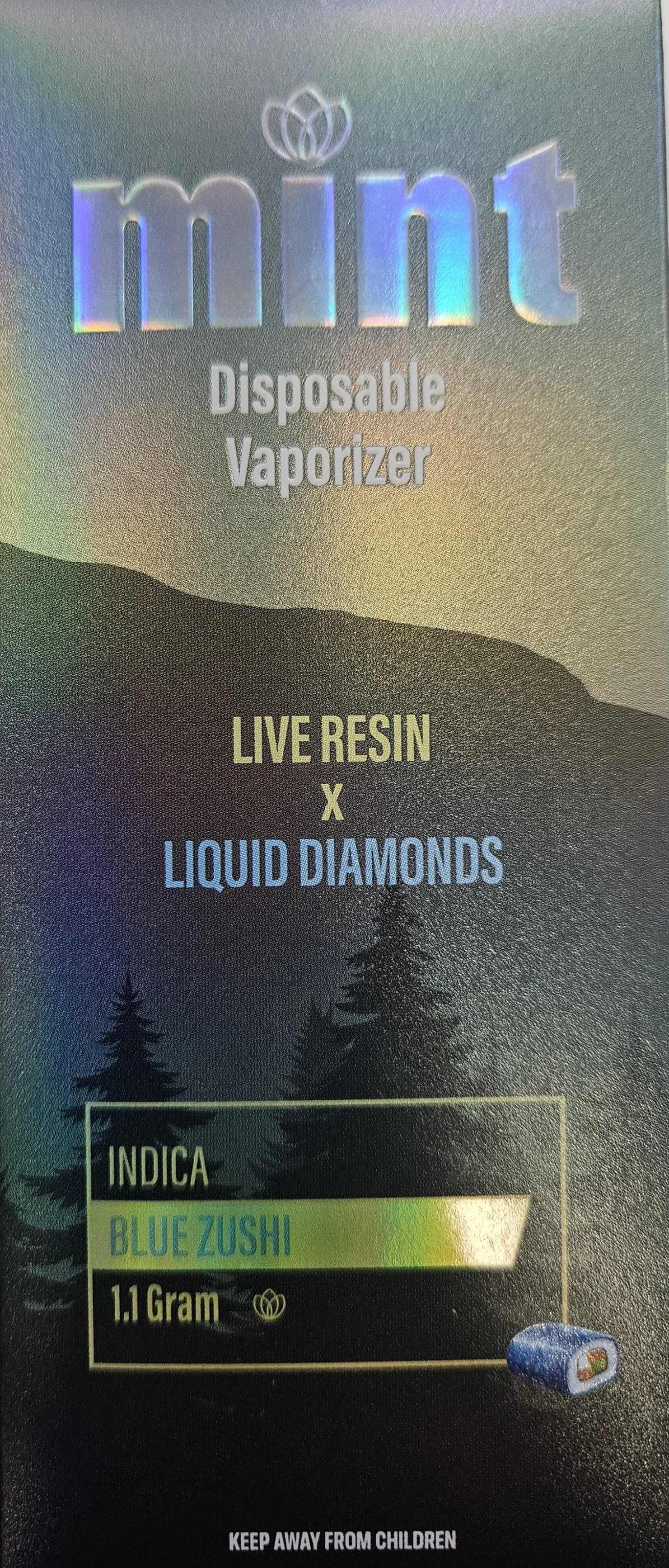 BLUE ZUSHI - MINT 1.1G VAPES