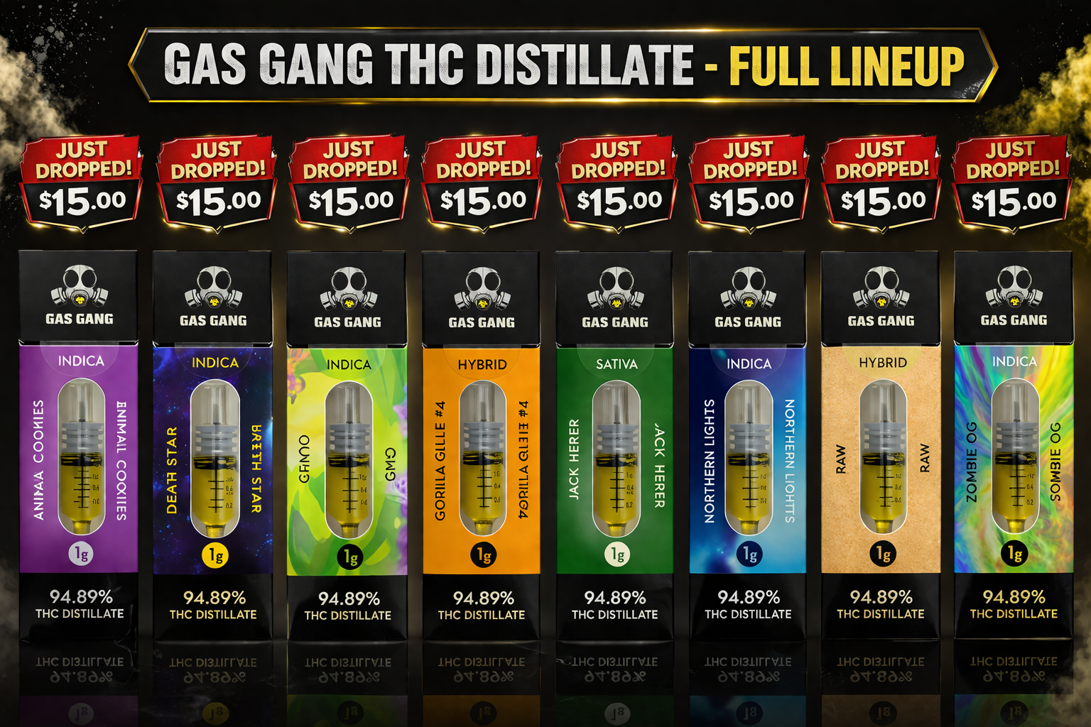GAS GANG PREMIUM THC DISTILLATE