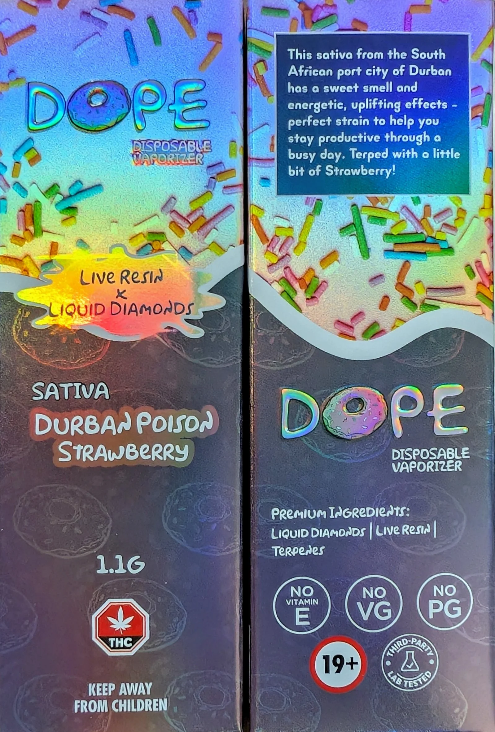 DURBAN POISON STRAWBERRY - DOPE 1.1G VAPE