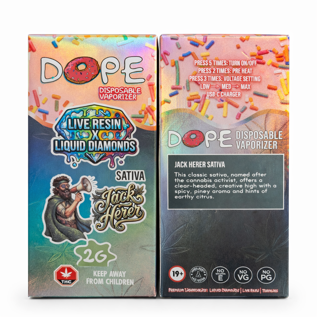 JACK HERER- DOPE 2G VAPE ***NEW PID STYLE***