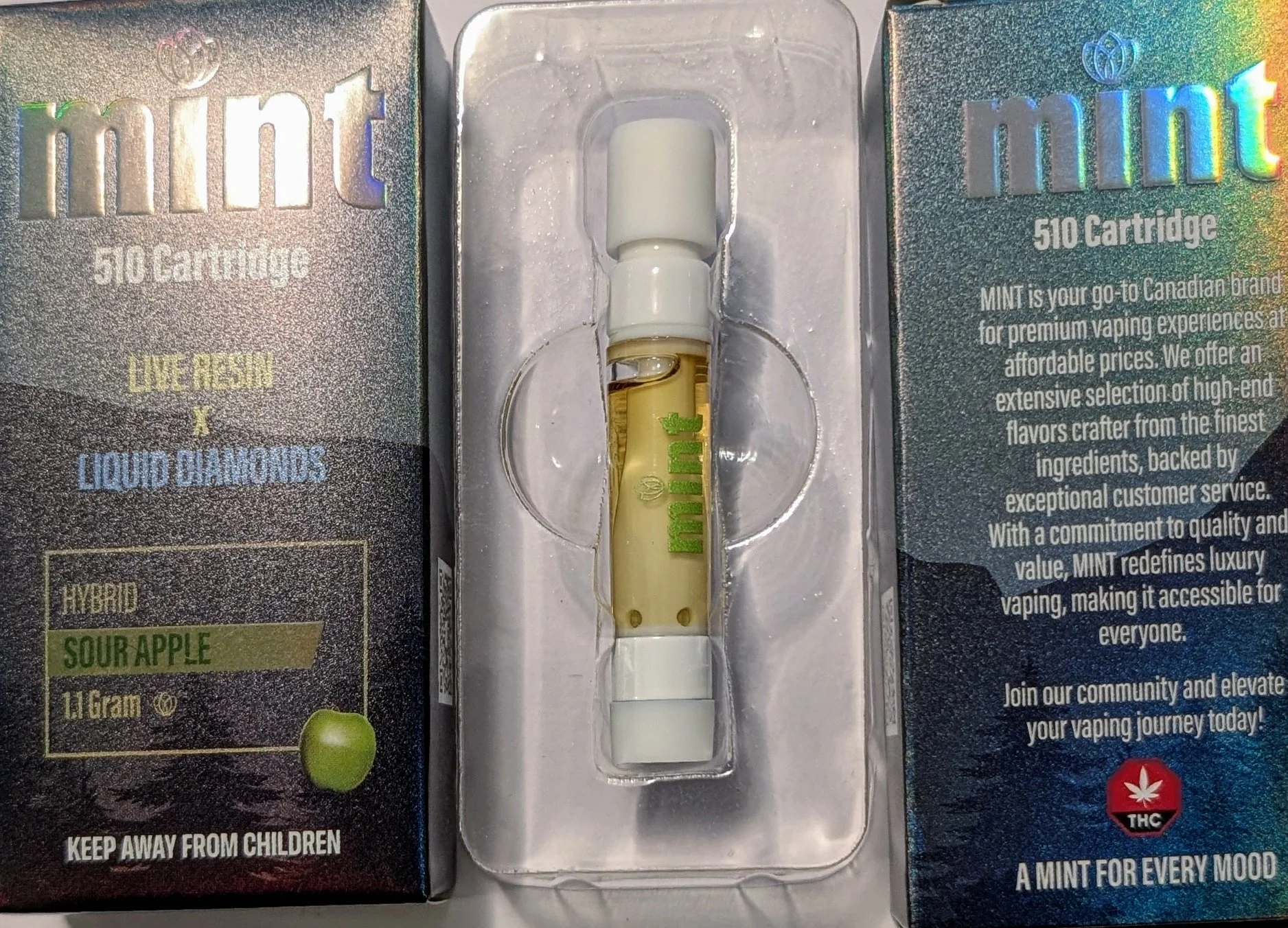 SOUR APPLE - MINT 1.1G CARTRIDGE