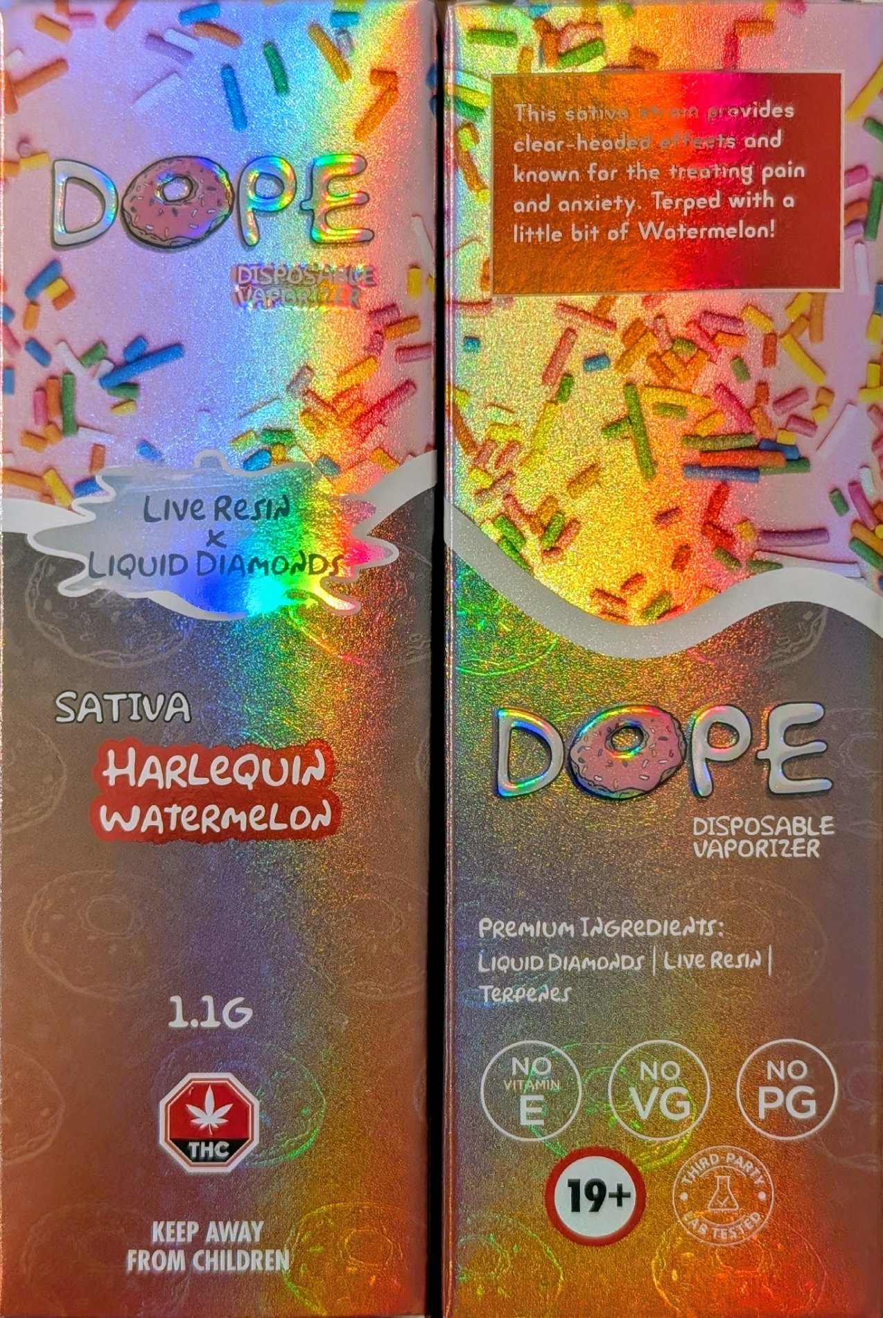 HARLEQUIN WATERMELON - DOPE 1.1G VAPE