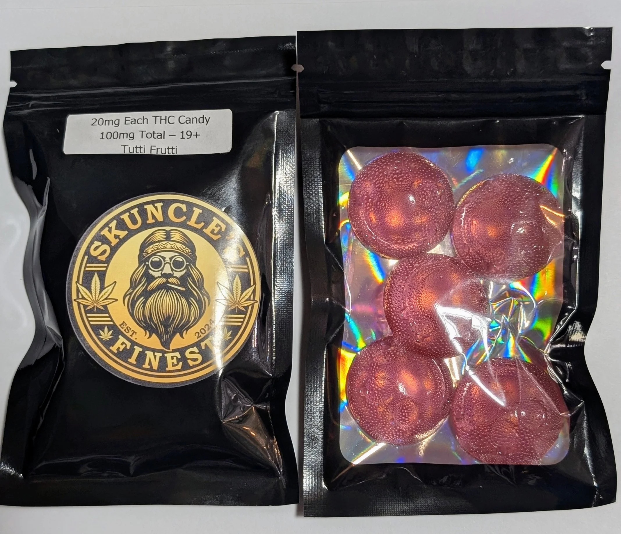 SKUNCLE'S HIPPY TREATS - TUTTI FRUTTI HARD CANDY 100mg THC