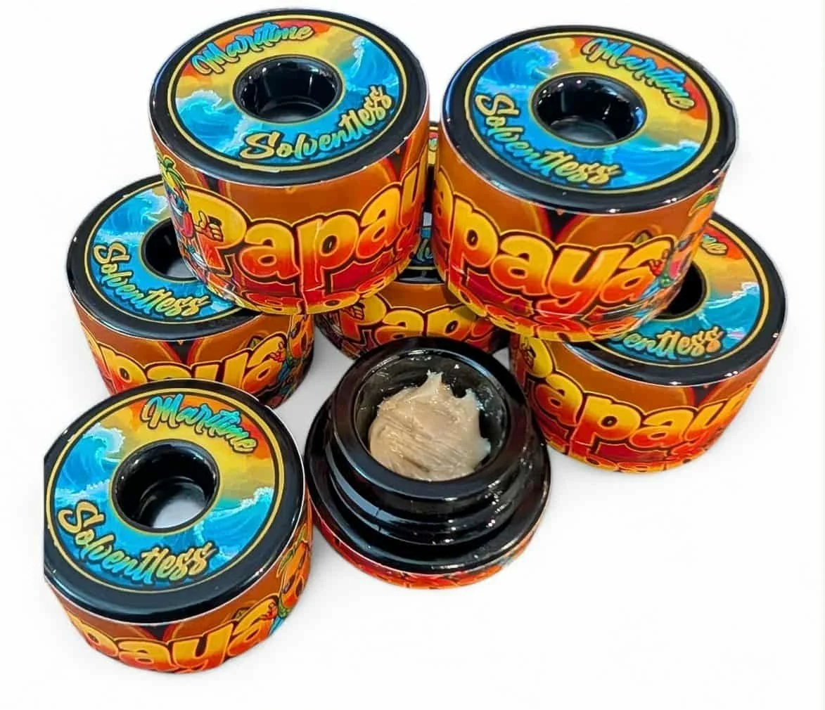 PAPAYA - LIVE HASH ROSIN by "MARITIME SOLVENTLESS"