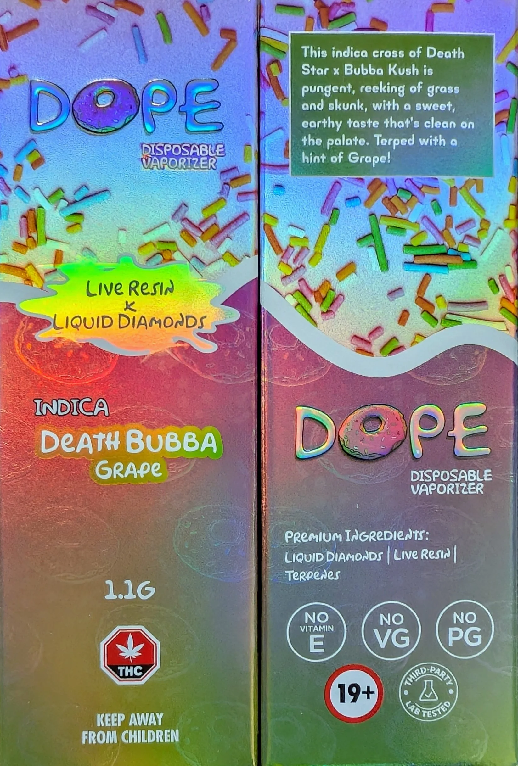 DEATH BUBBA GRAPE - DOPE 1.1G VAPE