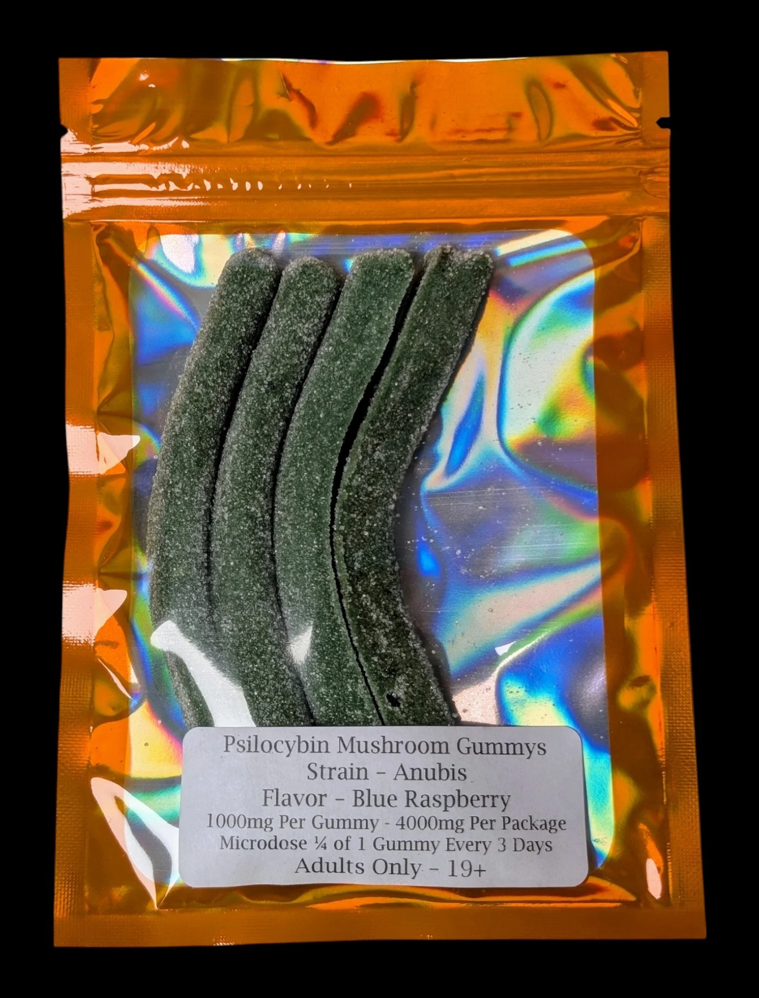 PSILOCYBIN MUSHROOM GUMMIES - ANUBIS BLUE RASPBERRY