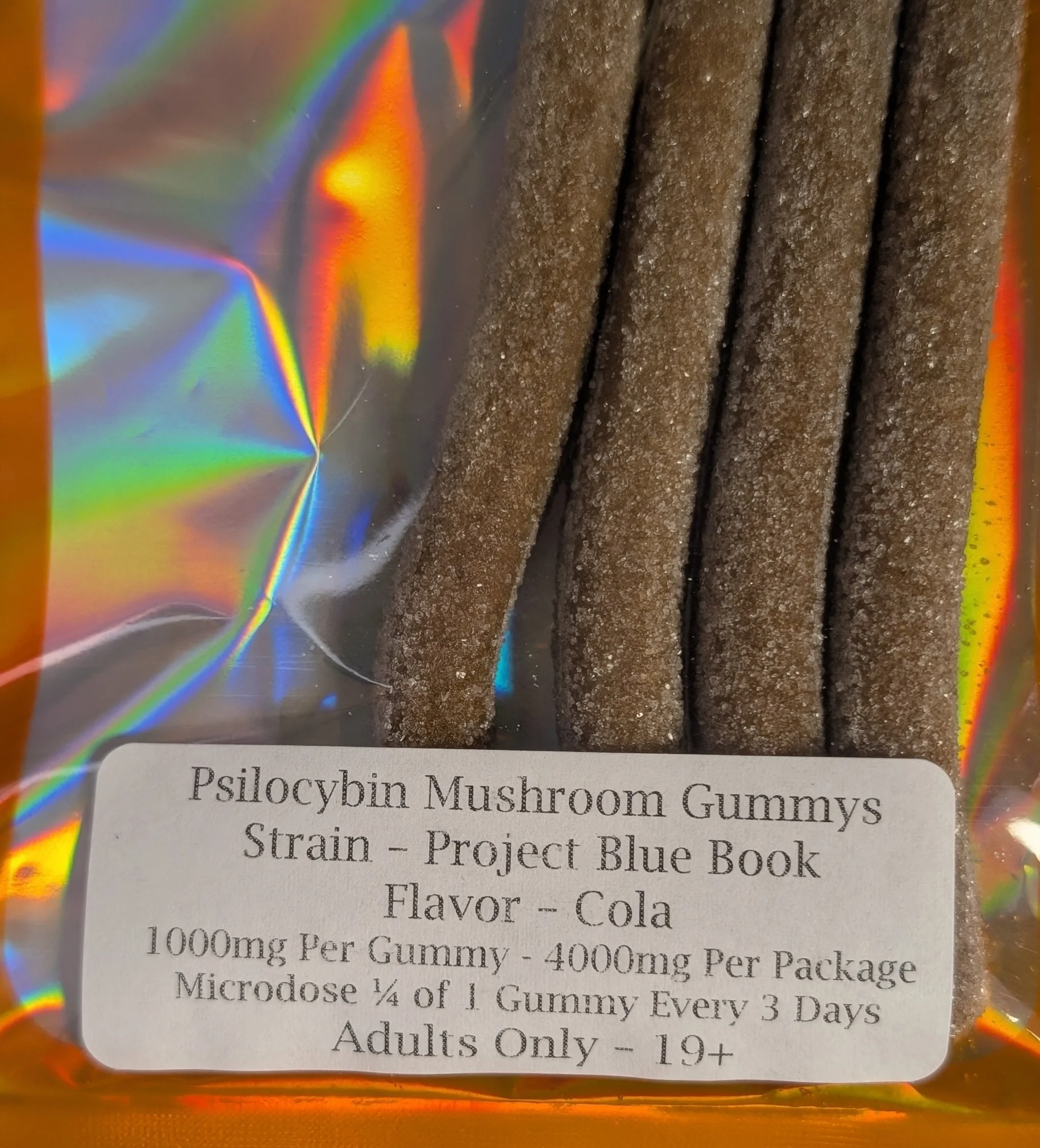 PSILOCYBIN MUSHROOM GUMMIES - PROJECT BLUE BOOK COLA
