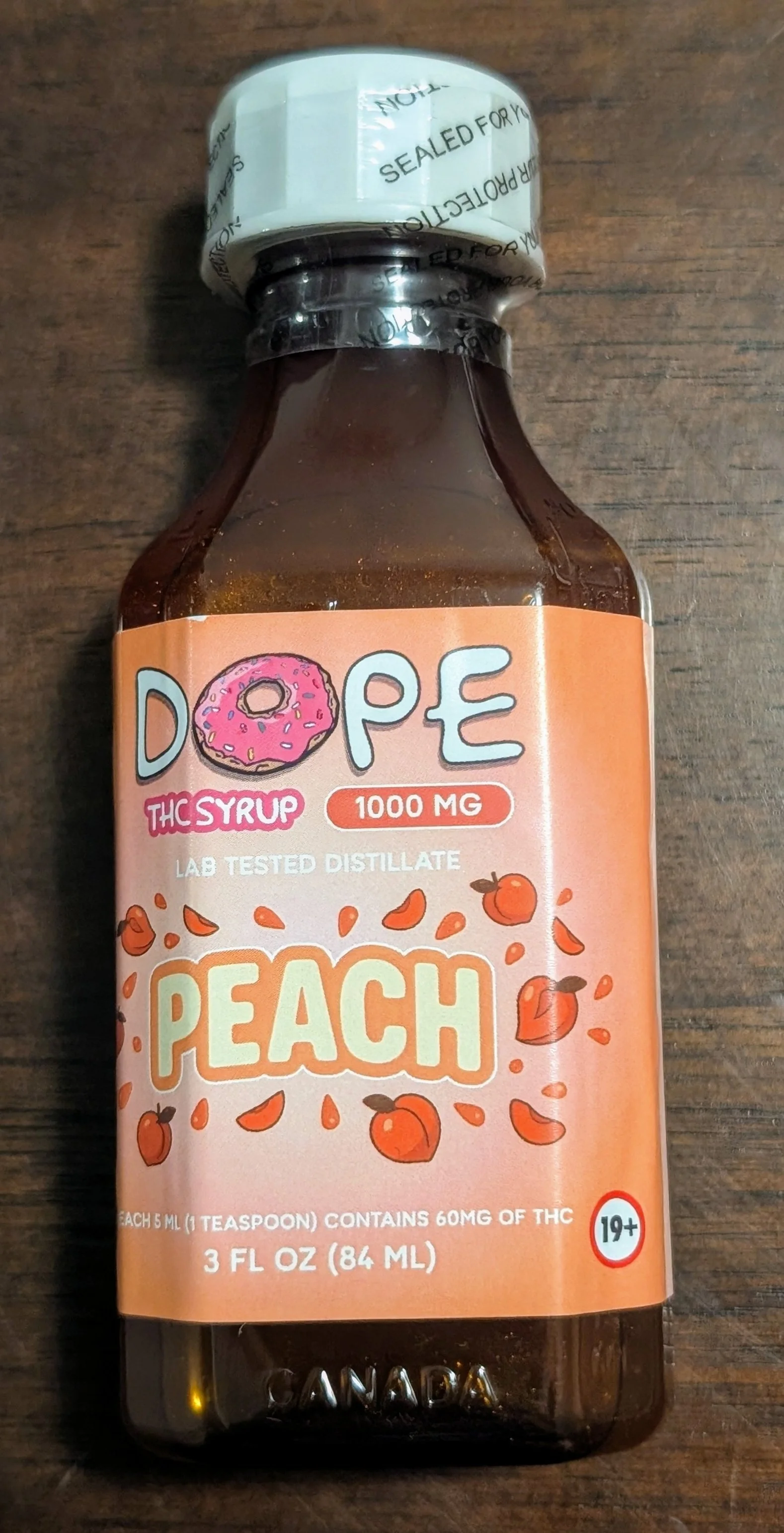 DOPE THC SYRUP (1000MG) - PEACH