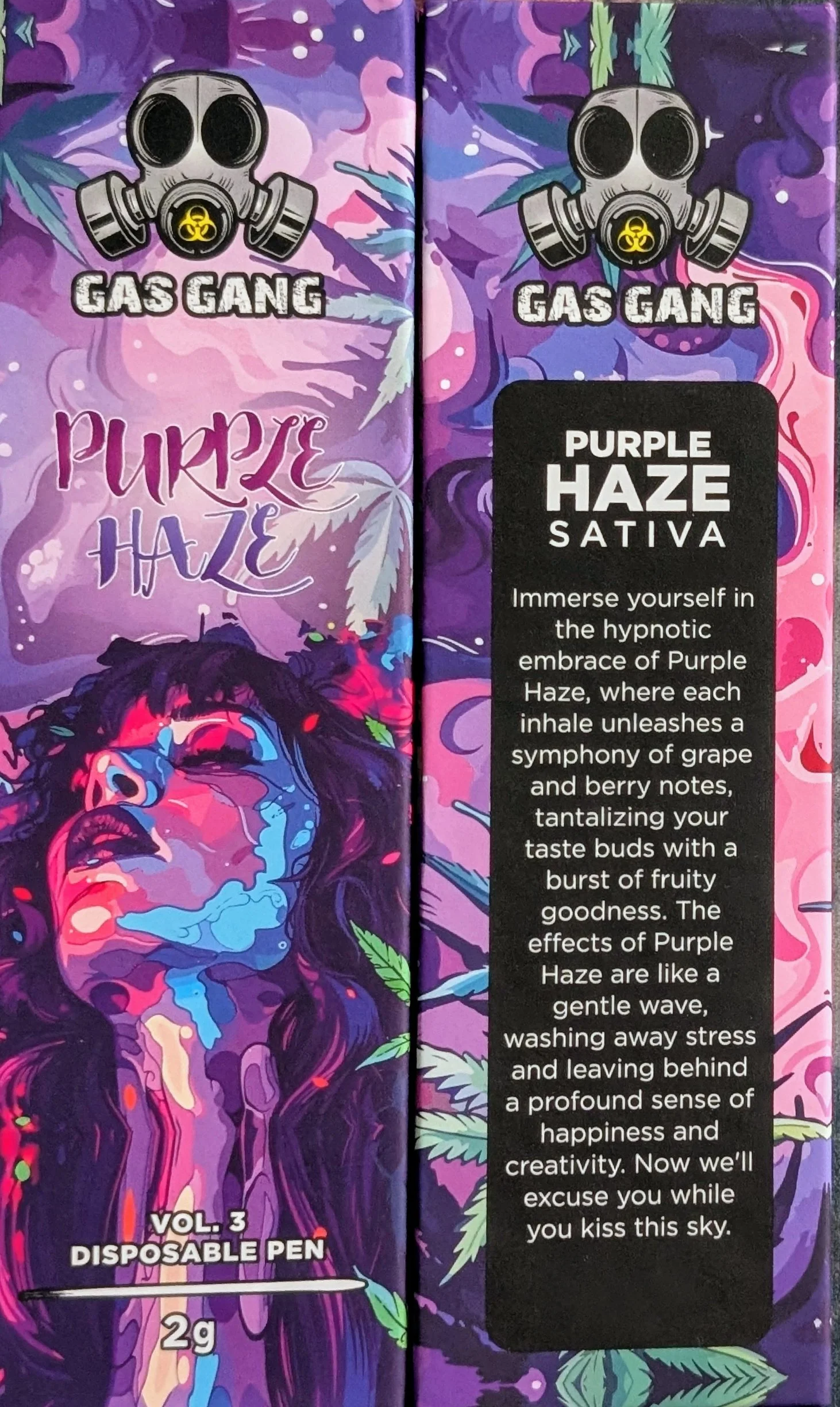 PURPLE HAZE - GAS GANG VAPE PENS (2G)