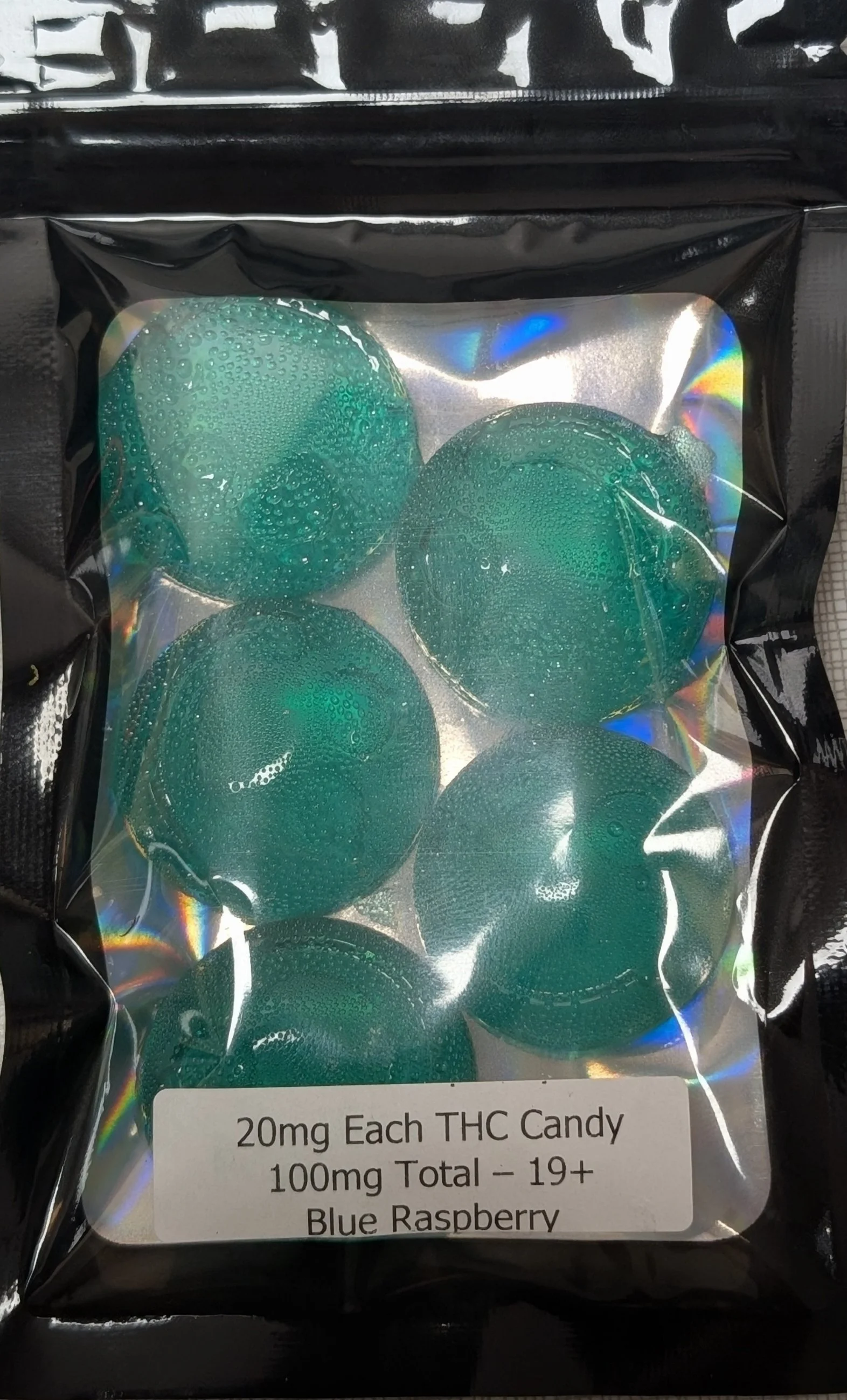 SKUNCLE'S HIPPY TREATS - BLUE RASPBERRY HARD CANDY 100mg THC
